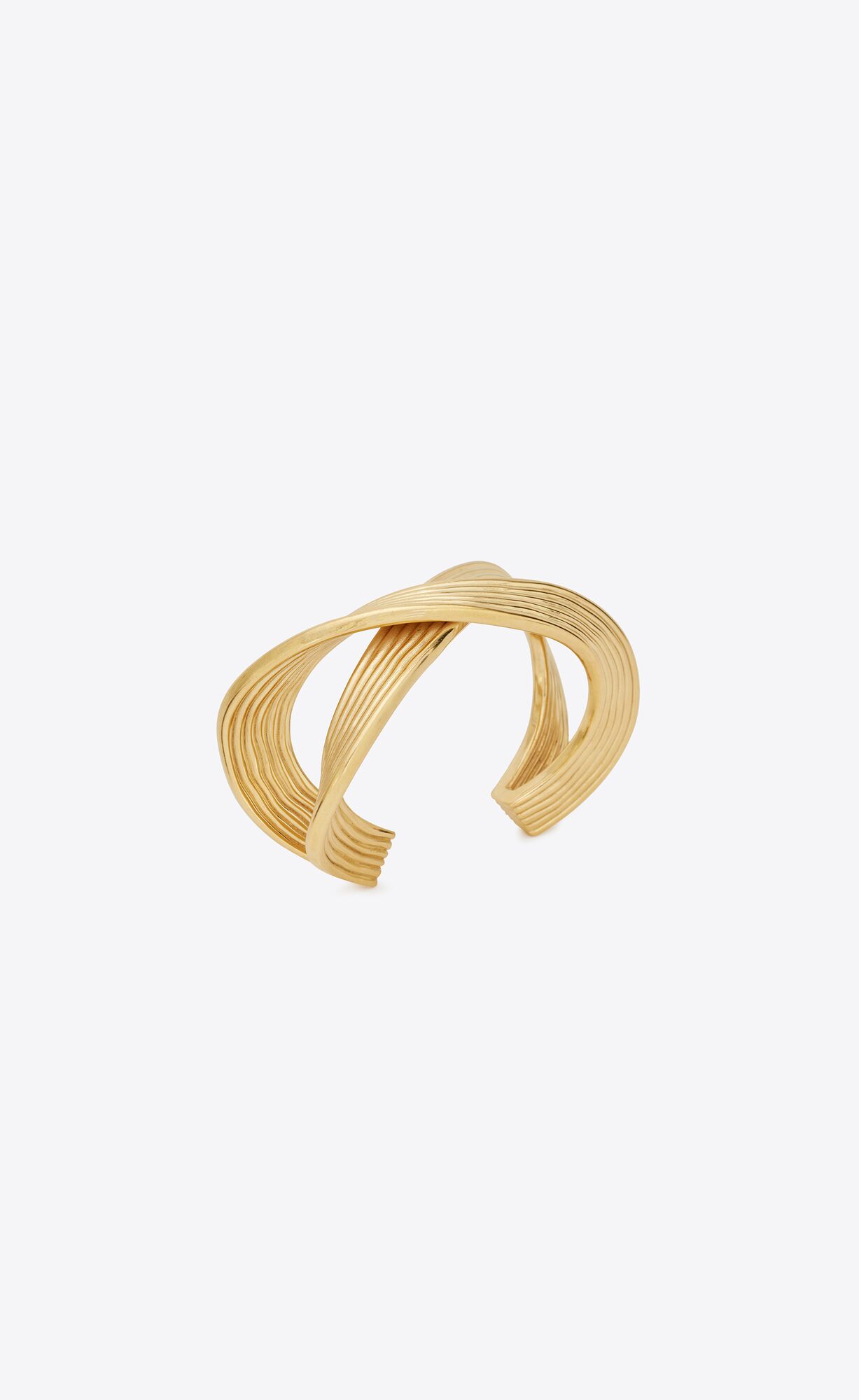 YSL Link Cuff In Metal Gold | ZOJBF2673