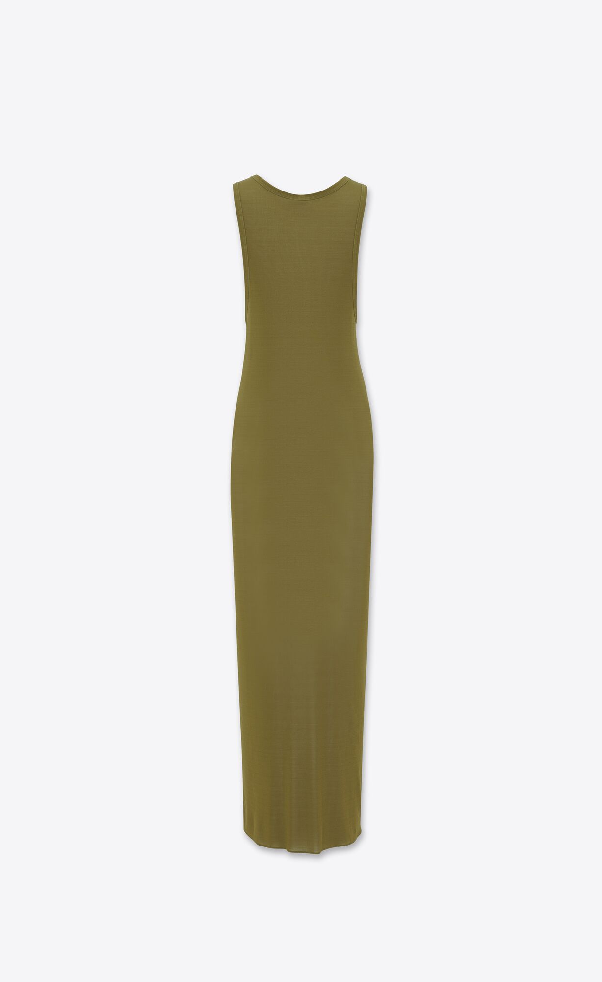 YSL Long Dress In Jersey Vert Mousse | JWPRN4952