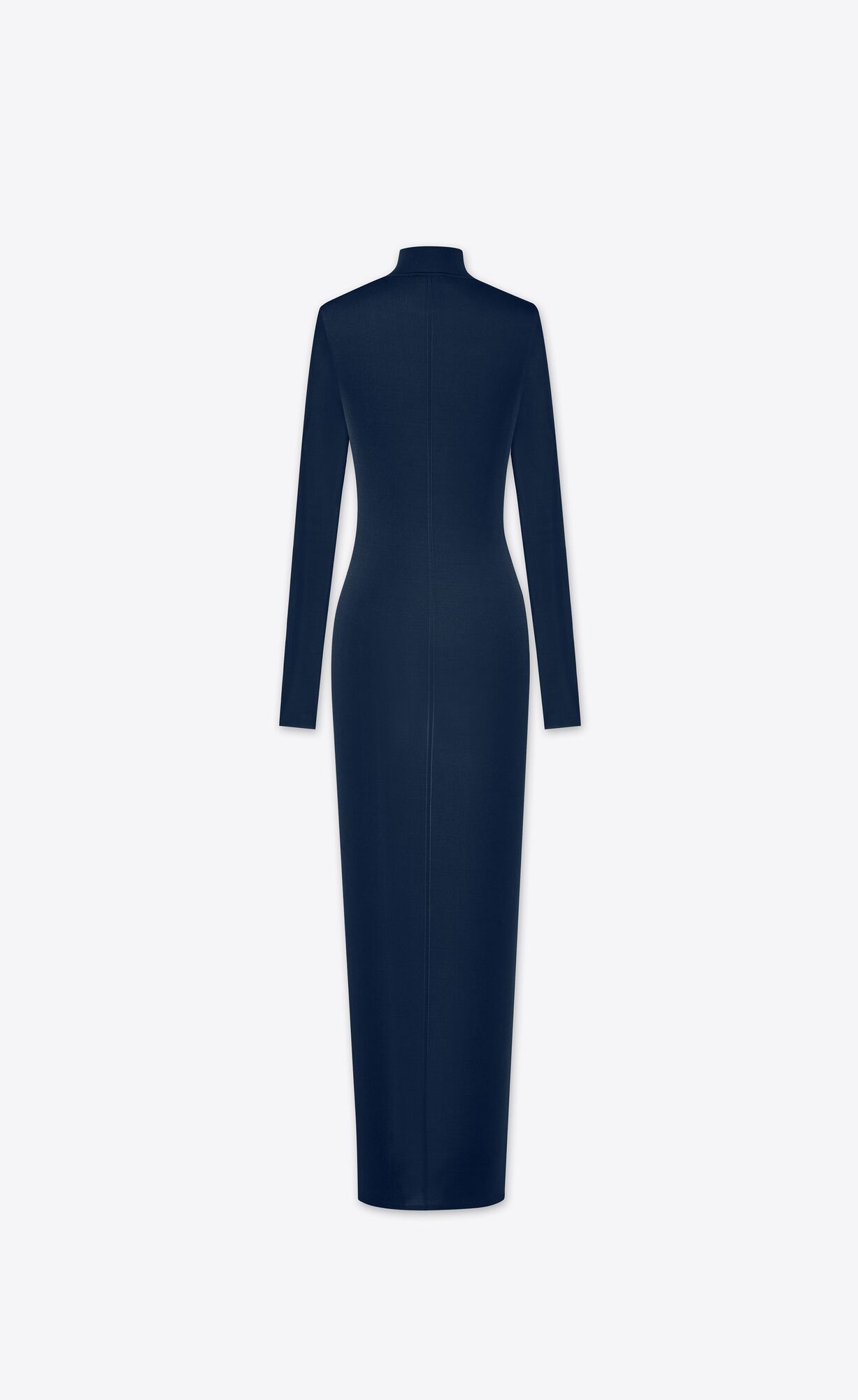 YSL Long Dress In Knit Bleu Nuit | FHPVT2514