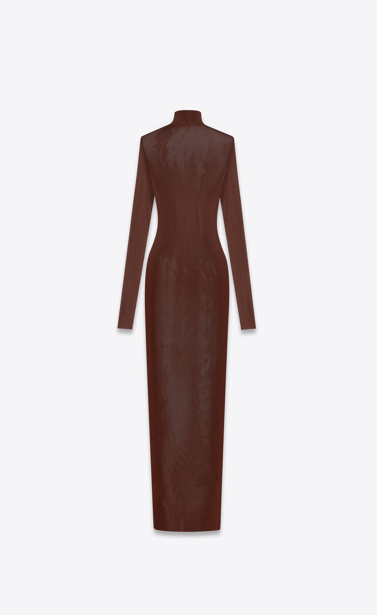 YSL Long Dress In Knit Chocolat | HGNJO0462