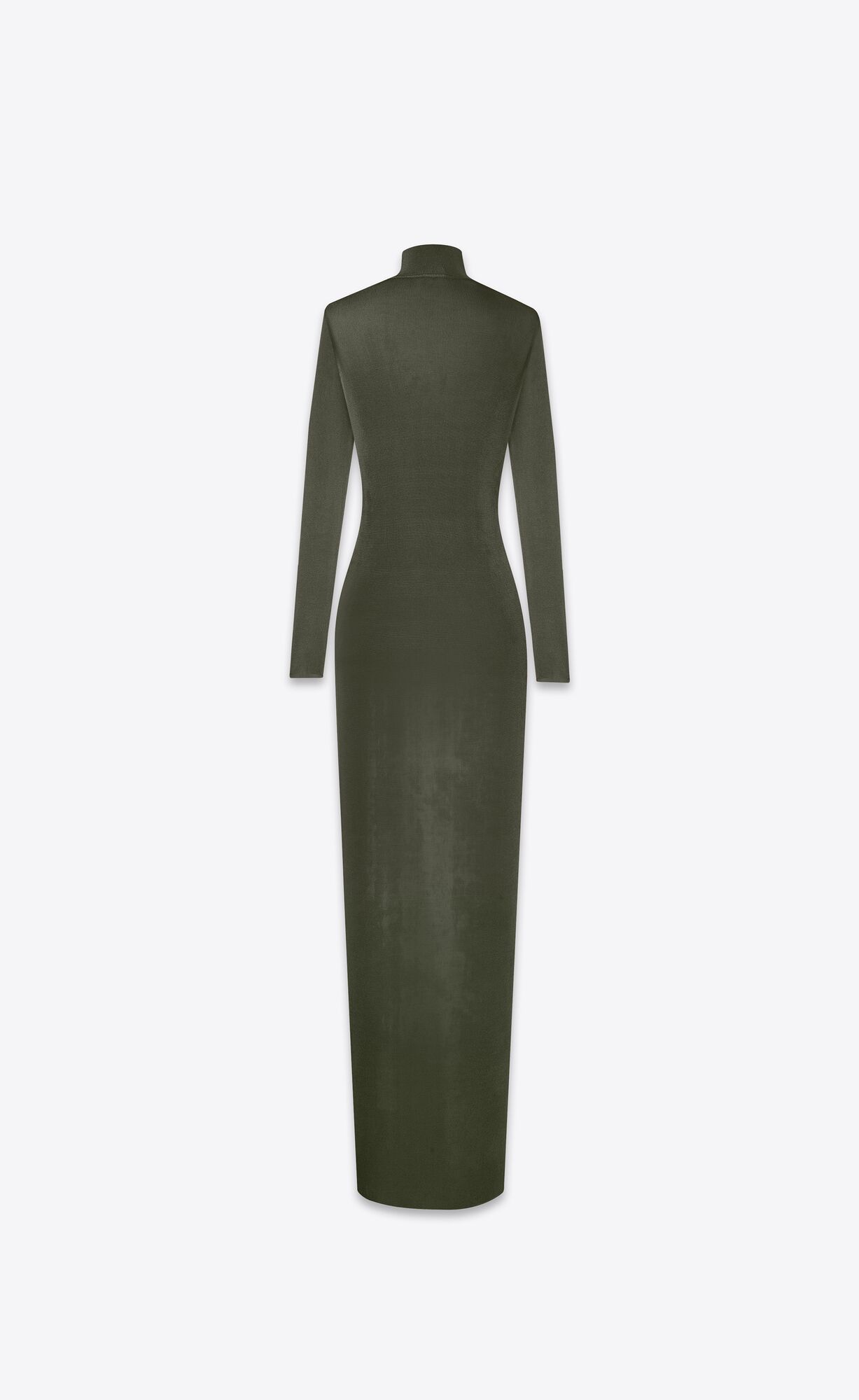 YSL Long Dress In Knit Kaki Militaire | IELSY4268