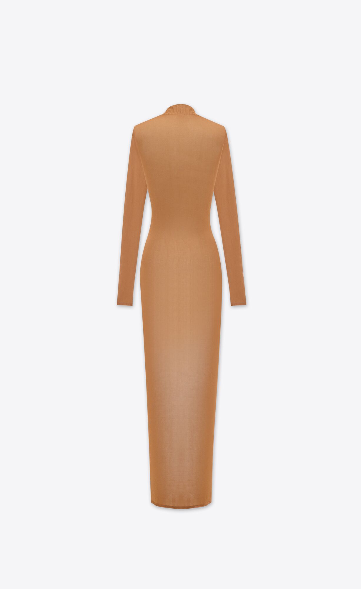 YSL Long Dress In Knit Noisette | KPLMV7493