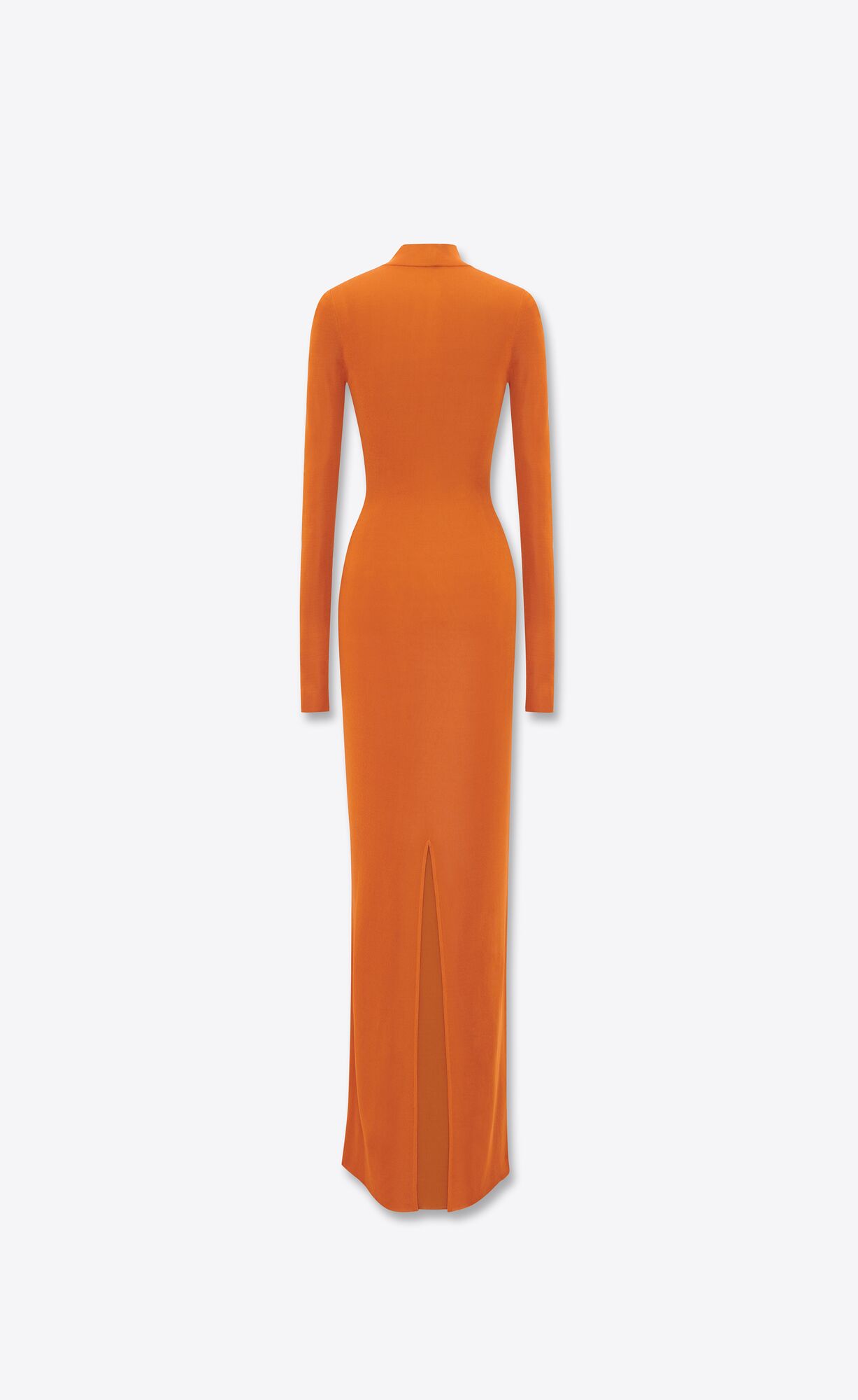 YSL Long Dress In Knit Orange | PJOVE1863