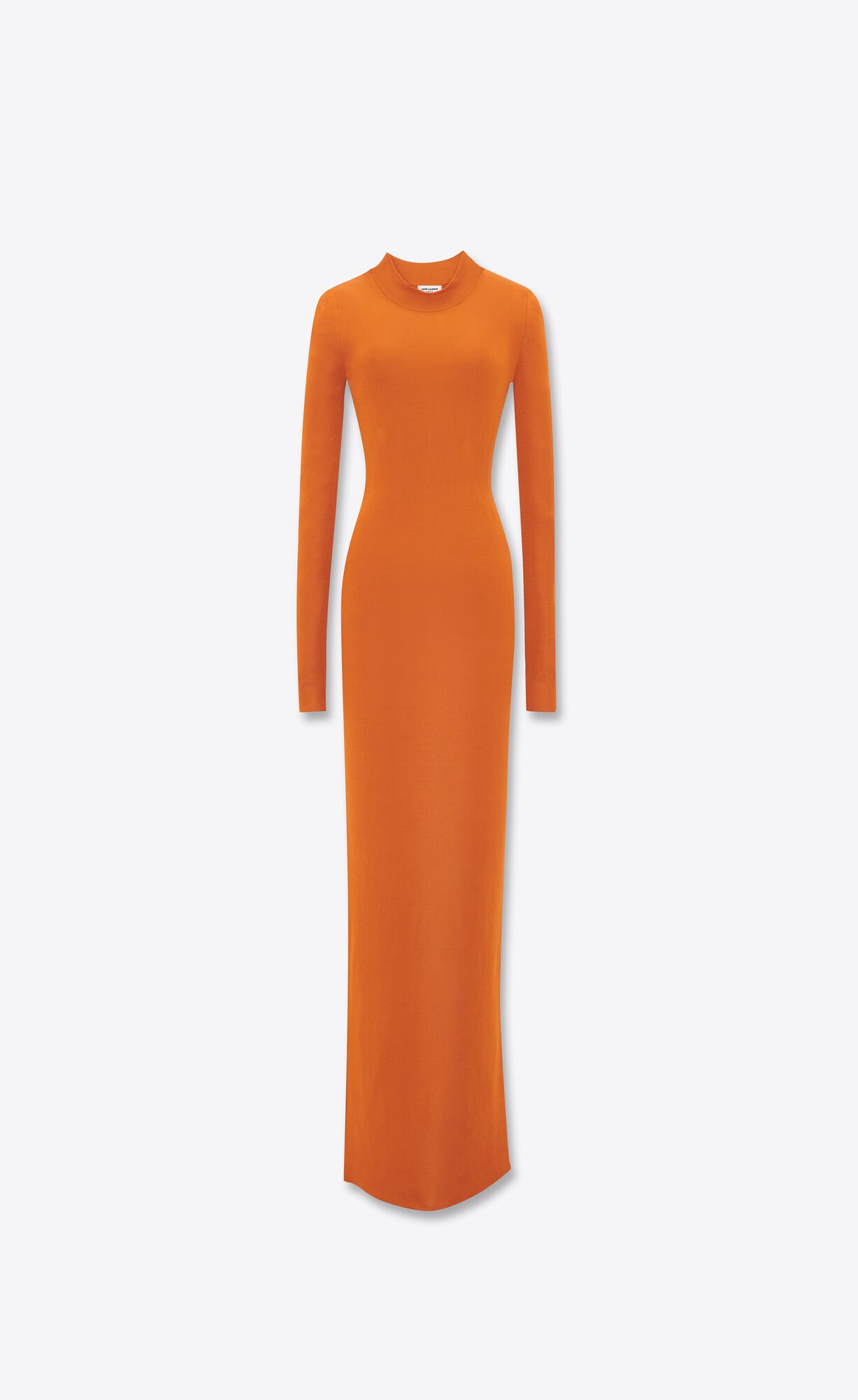 YSL Long Dress In Knit Orange | PJOVE1863