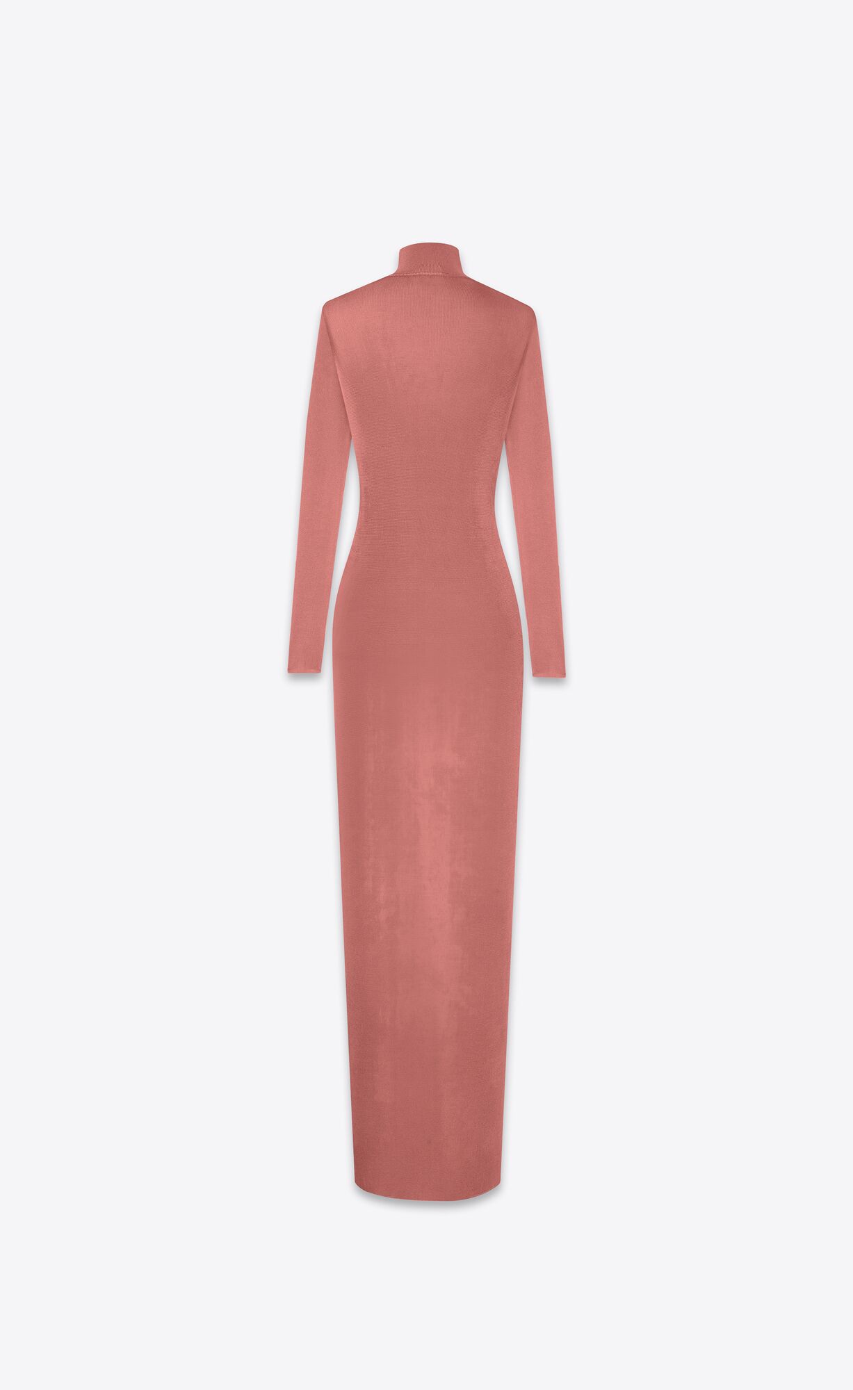 YSL Long Dress In Knit Vieux Rose | GTVDB5023