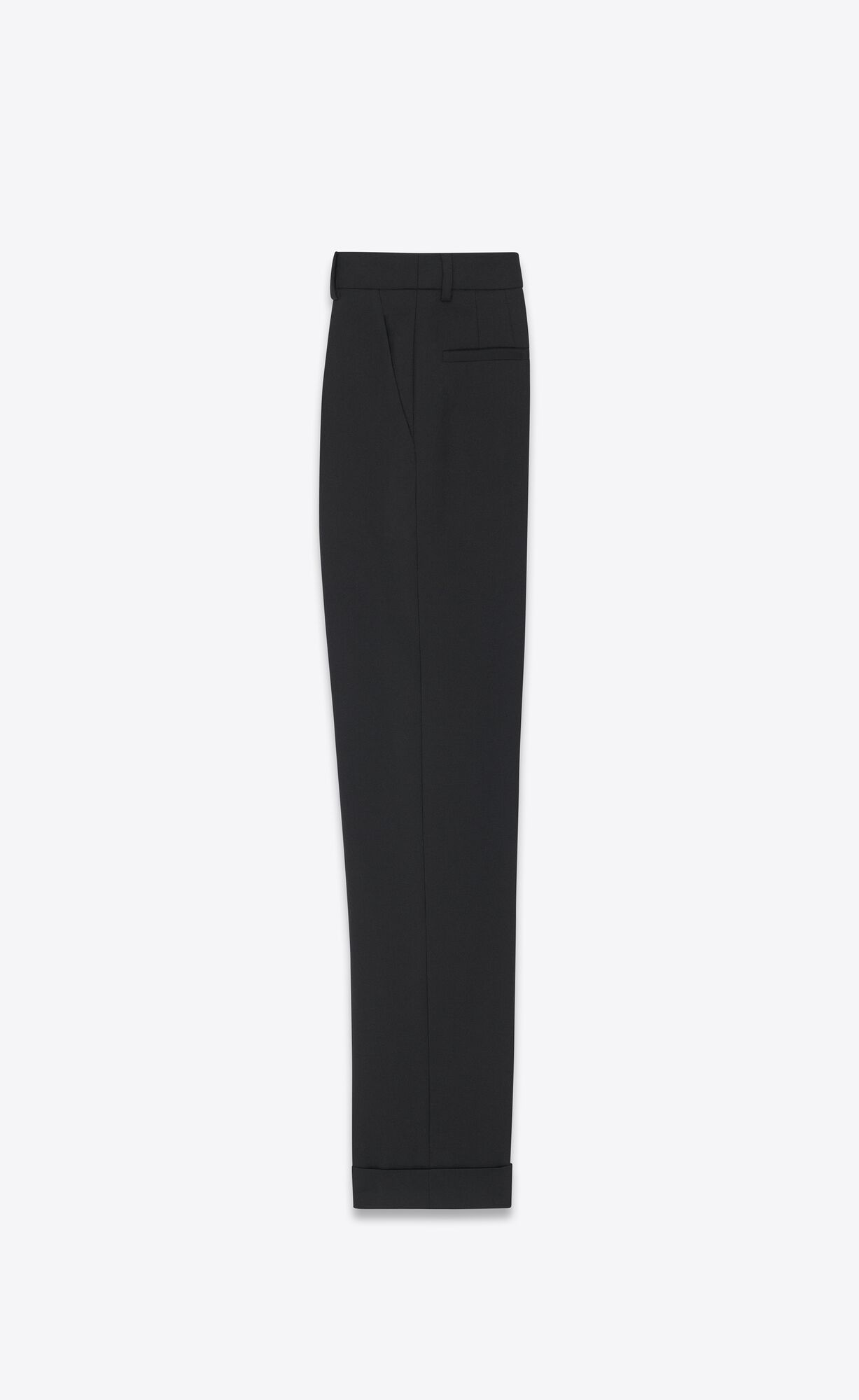 YSL Loose-fit Pants In Gabardine Black | VEHWI0568