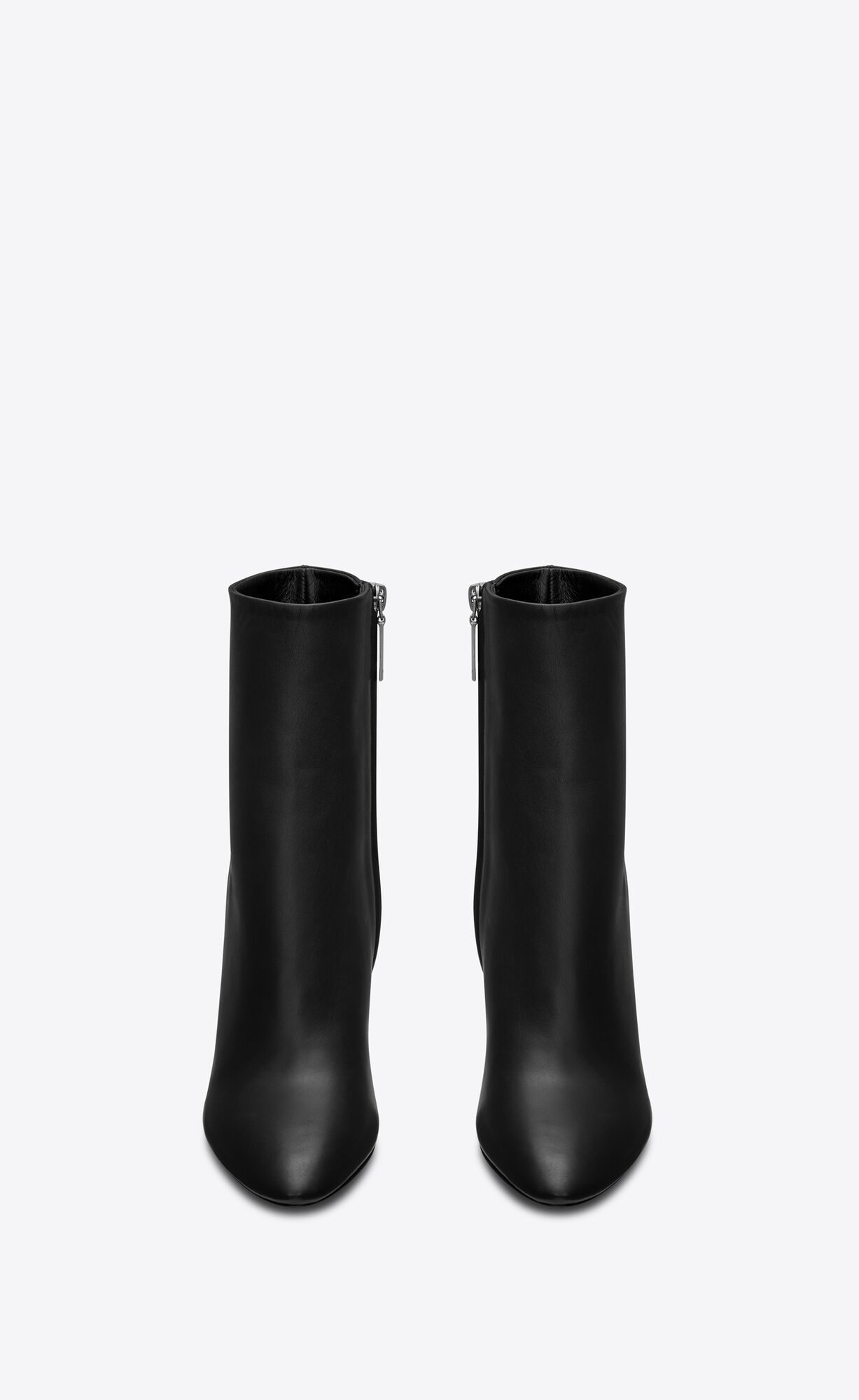 YSL Lou Ankle Boots In Leather Black | EVICQ3264