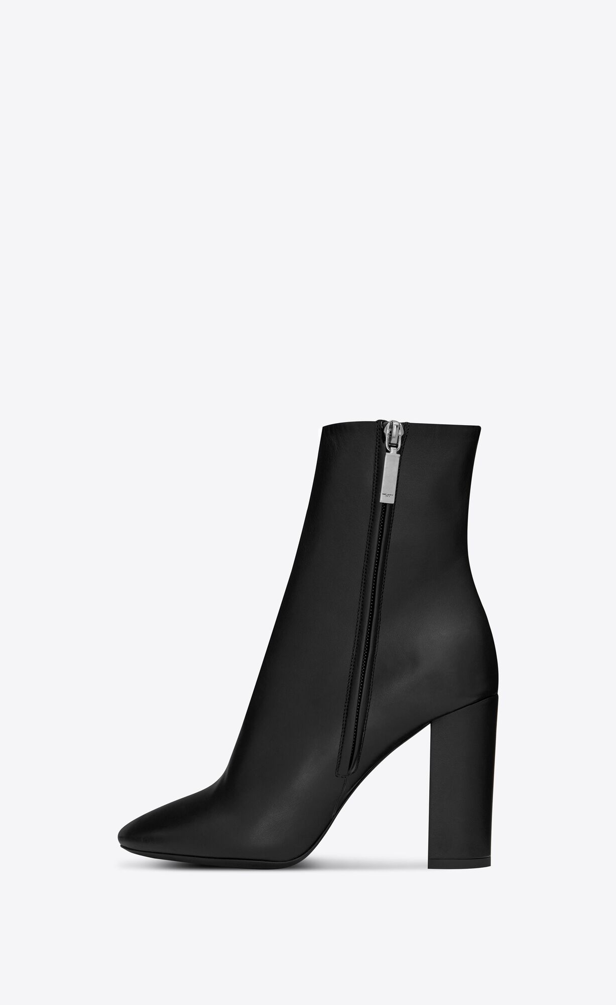 YSL Lou Ankle Boots In Leather Black | EVICQ3264