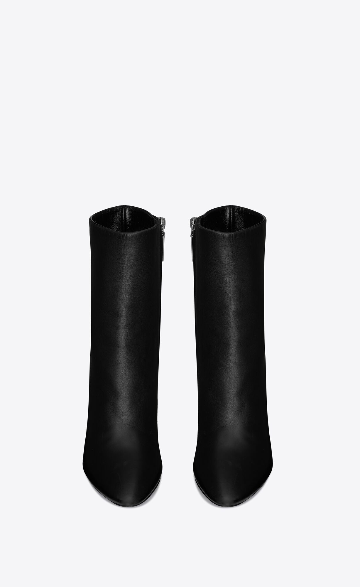 YSL Lou Ankle Boots In Smooth Leather Black | UBDWY1243