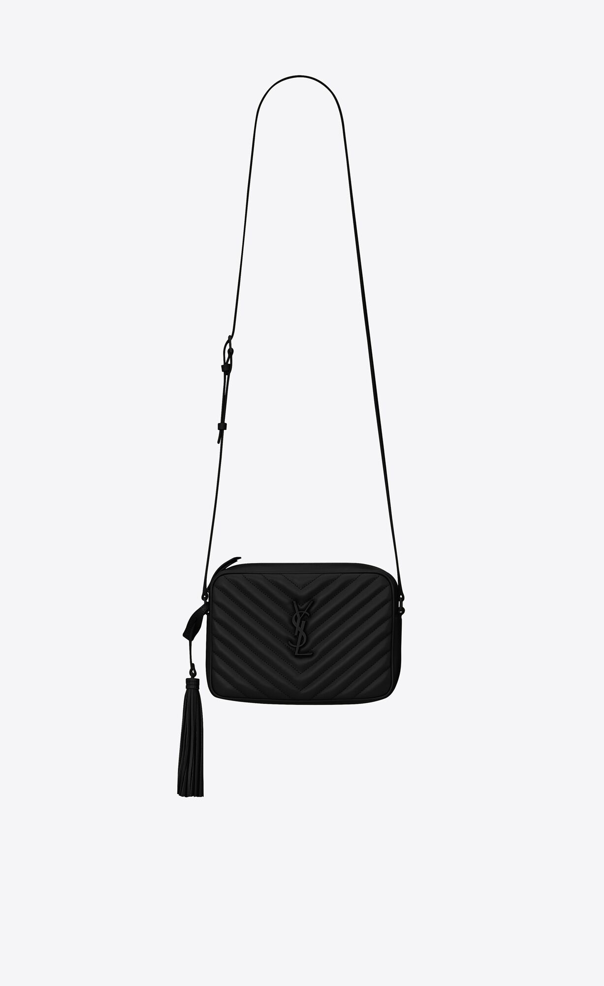 YSL Lou Camera Bag In Quilted Leather Noir | MEWTD2860