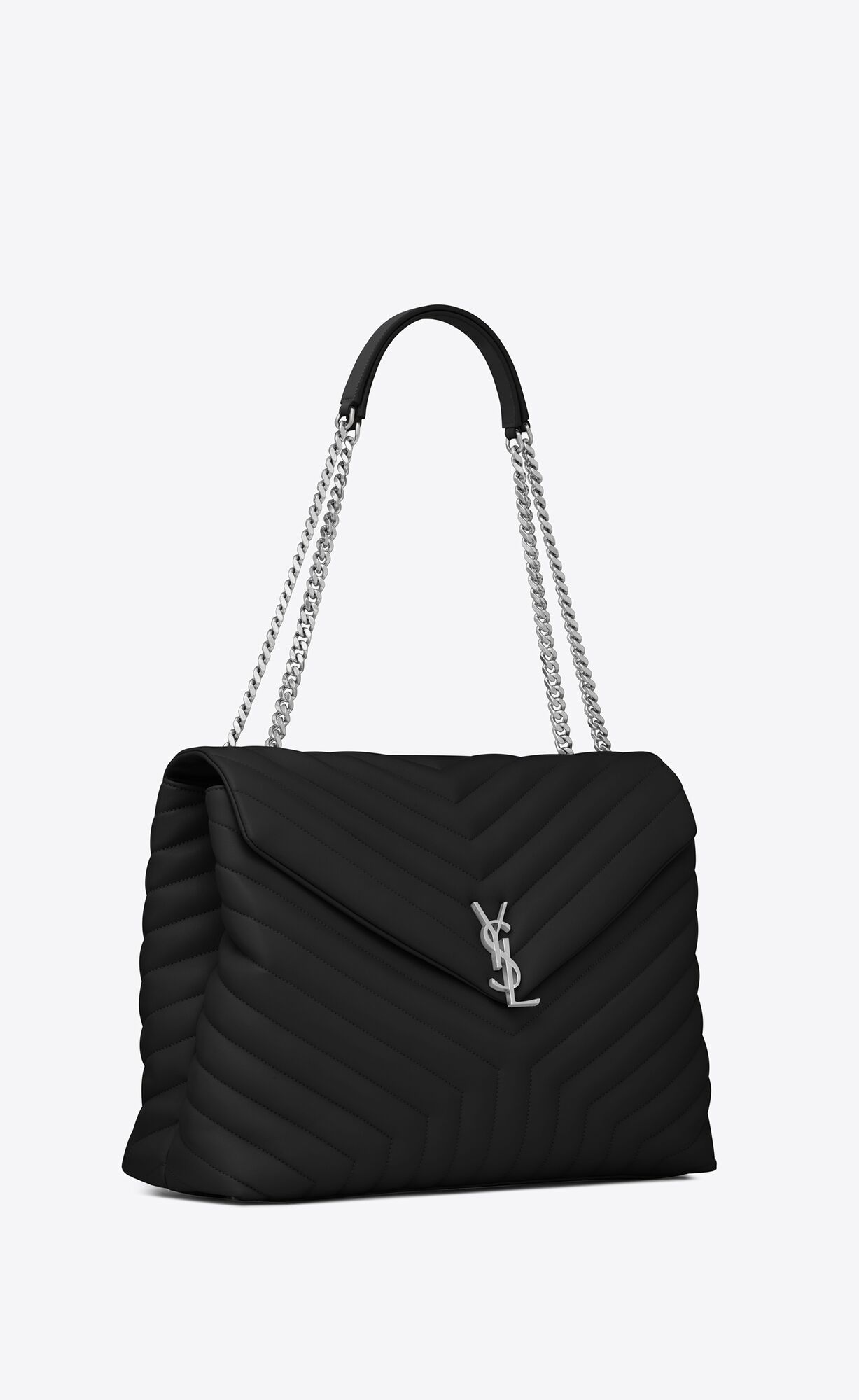 YSL Loulou Large Chain Bag In Quilted 