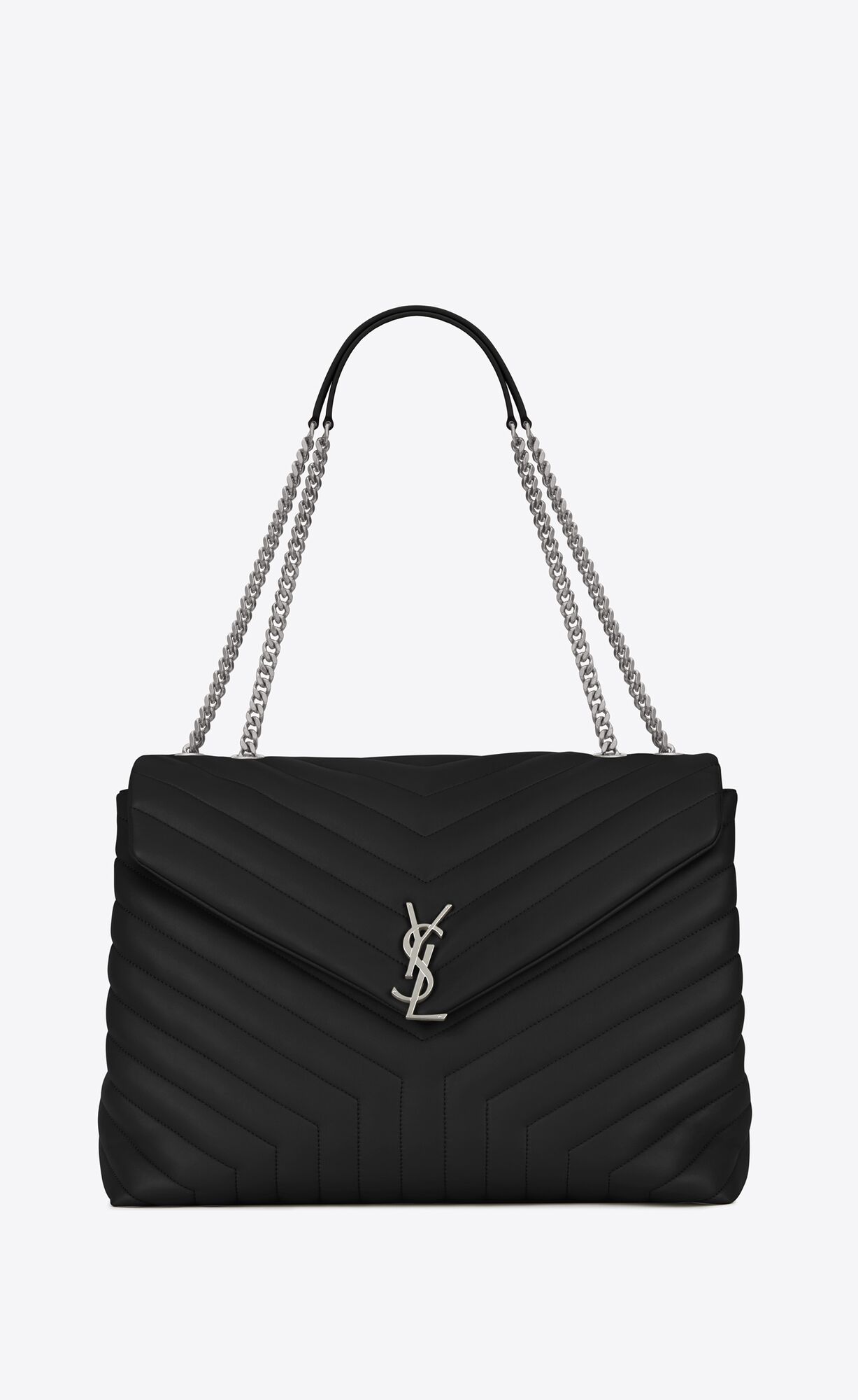 YSL Loulou Large Chain Bag In Quilted \