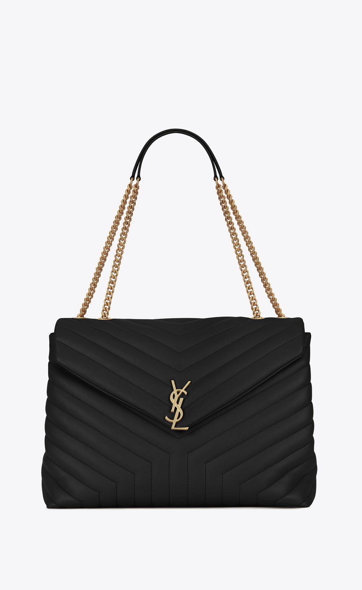 YSL Loulou Large Chain Bag In Quilted \