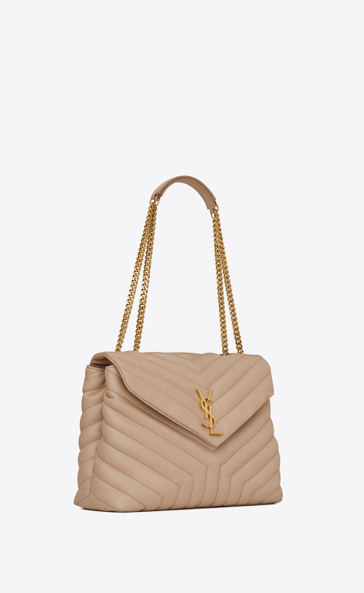 YSL Loulou Medium Chain Bag In Quilted 