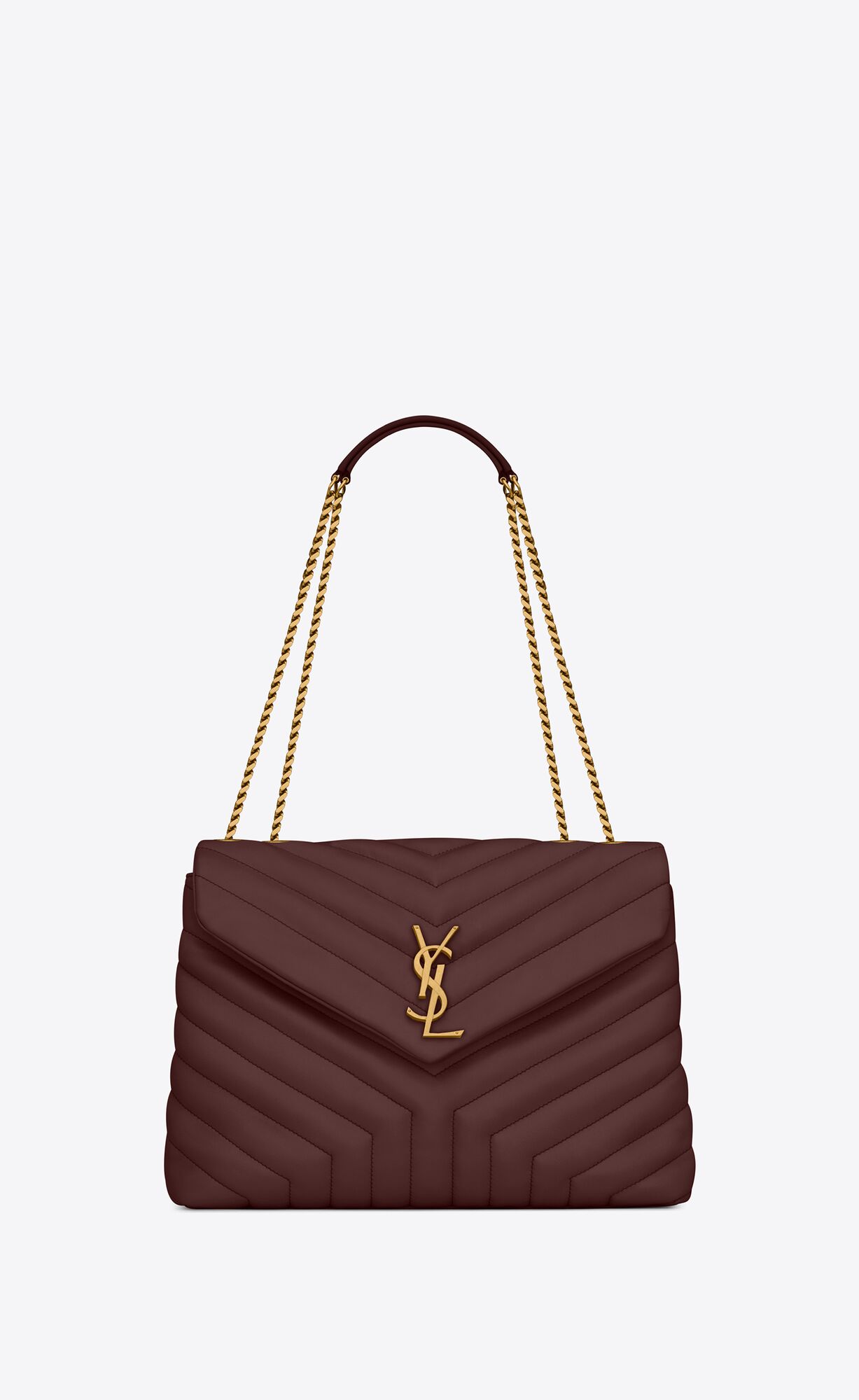 YSL Loulou Medium Chain Bag In Quilted \