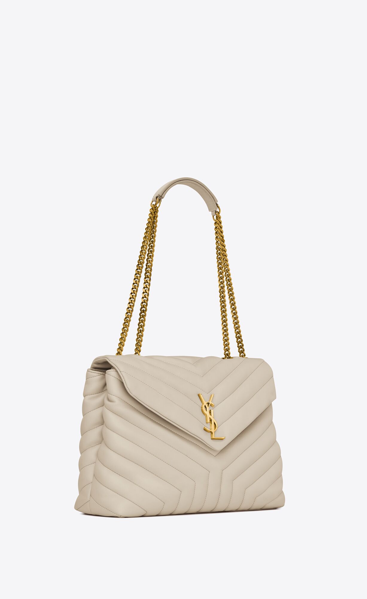 YSL Loulou Medium Chain Bag In Quilted 