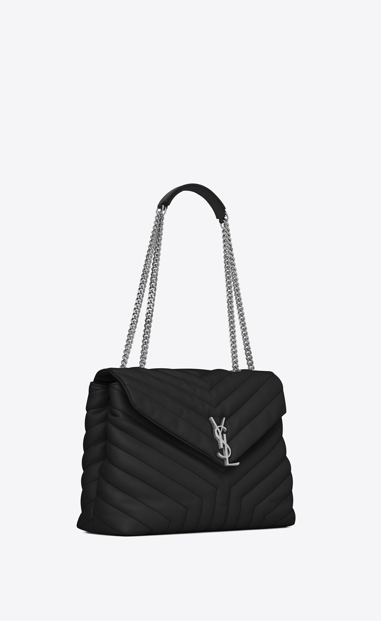 YSL Loulou Medium Chain Bag In Quilted 