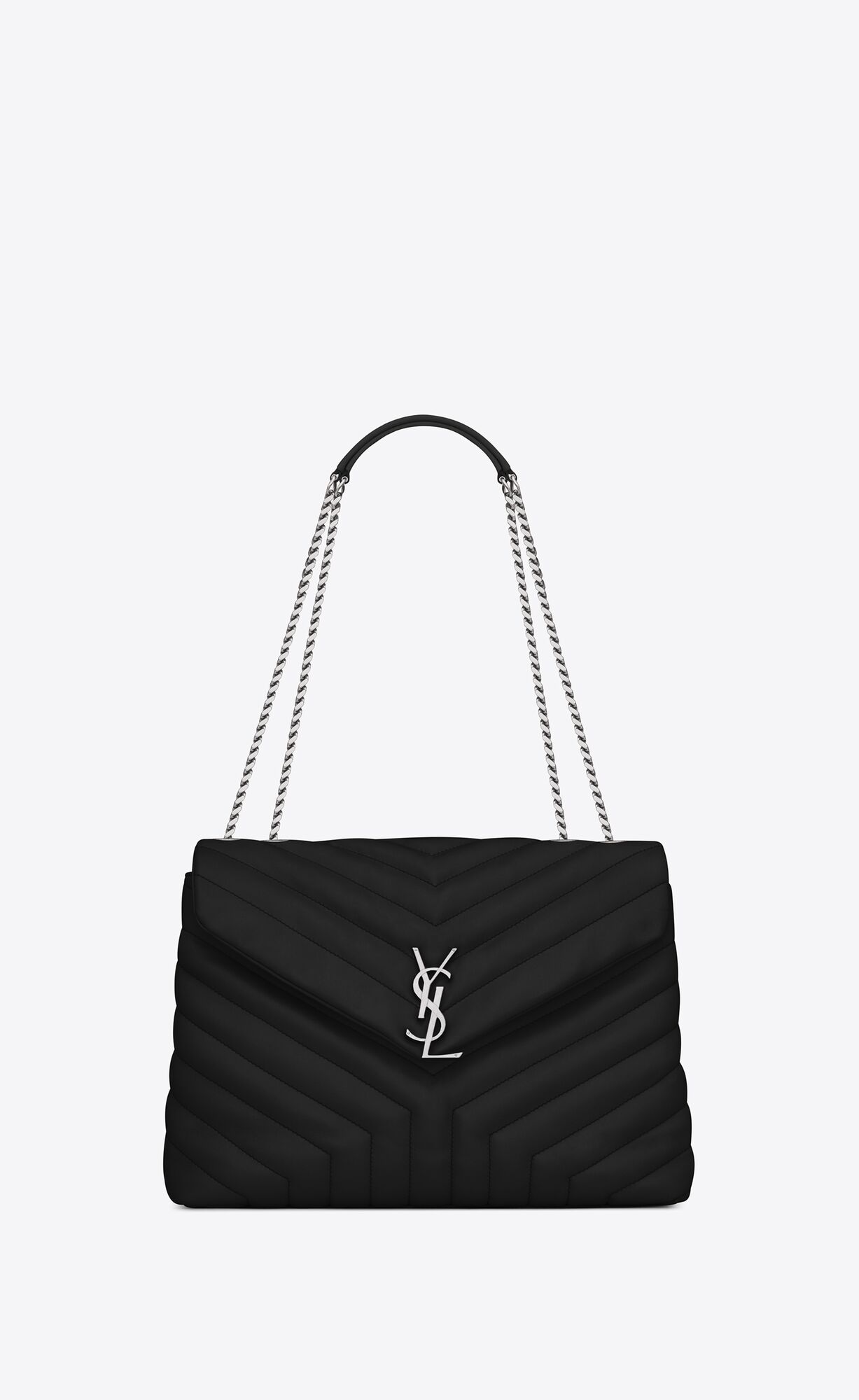 YSL Loulou Medium Chain Bag In Quilted \