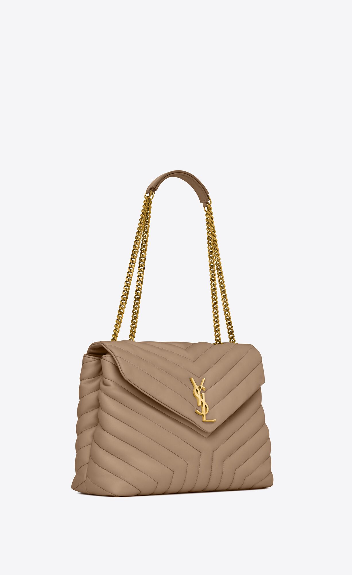 YSL Loulou Medium Chain Bag In Quilted 