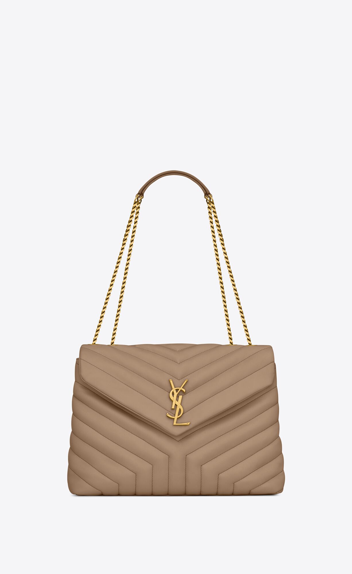 YSL Loulou Medium Chain Bag In Quilted \