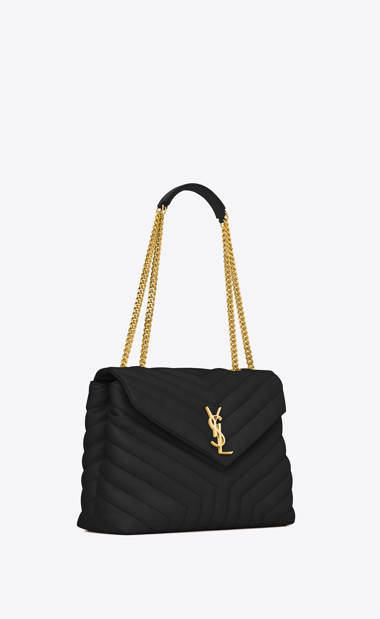 YSL Loulou Medium Chain Bag In Quilted 