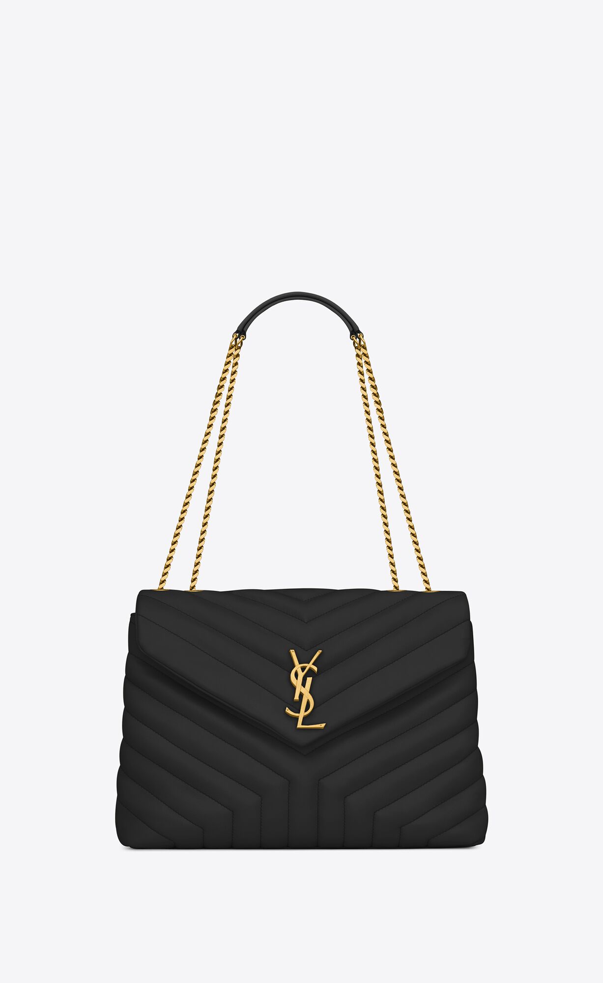 YSL Loulou Medium Chain Bag In Quilted \