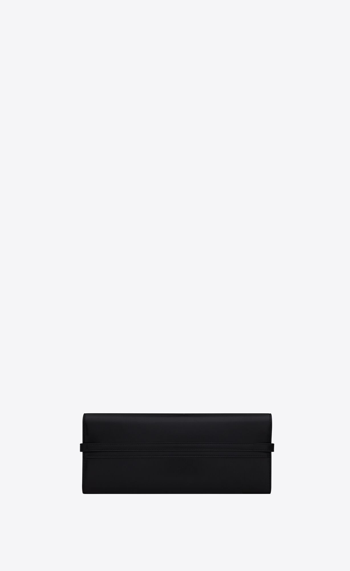 YSL Manhattan Clutch In Box Saint Laurent Leather Noir | TMNJR4901