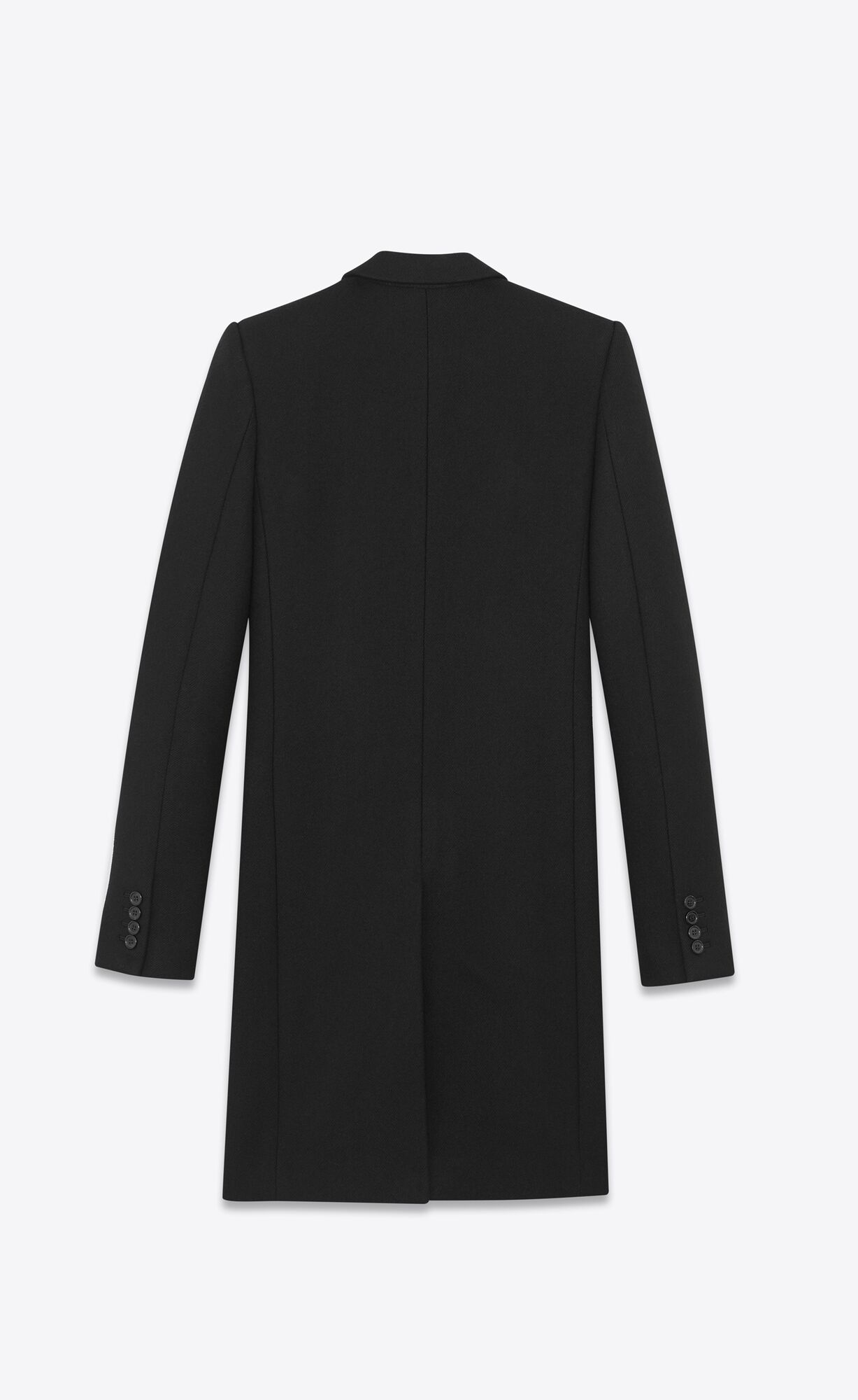 YSL Masculine Wool Coat Black | XDMEB8672