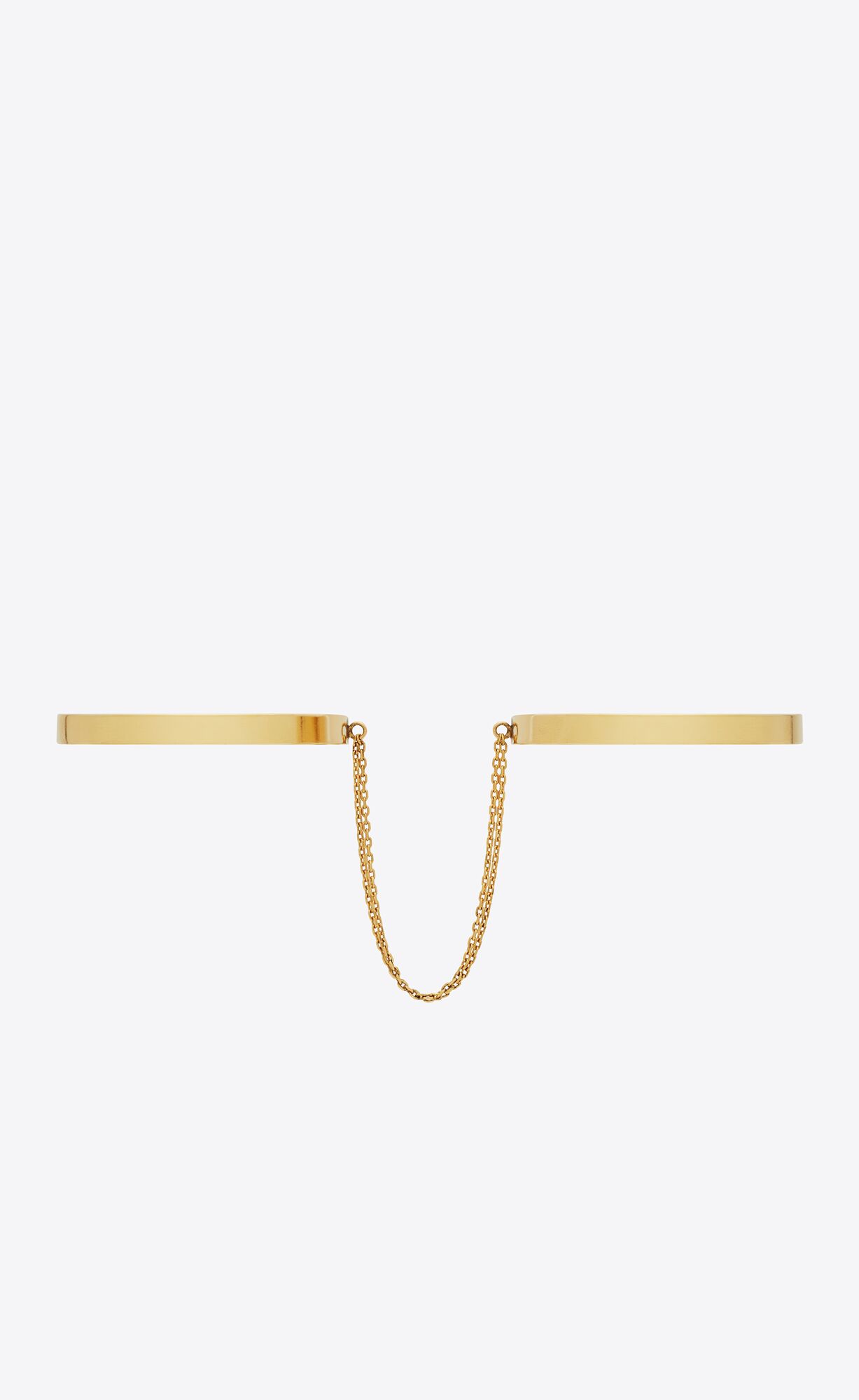 YSL Medium Double Handcuff Bracelets In Metal Gold | XDHPG1784