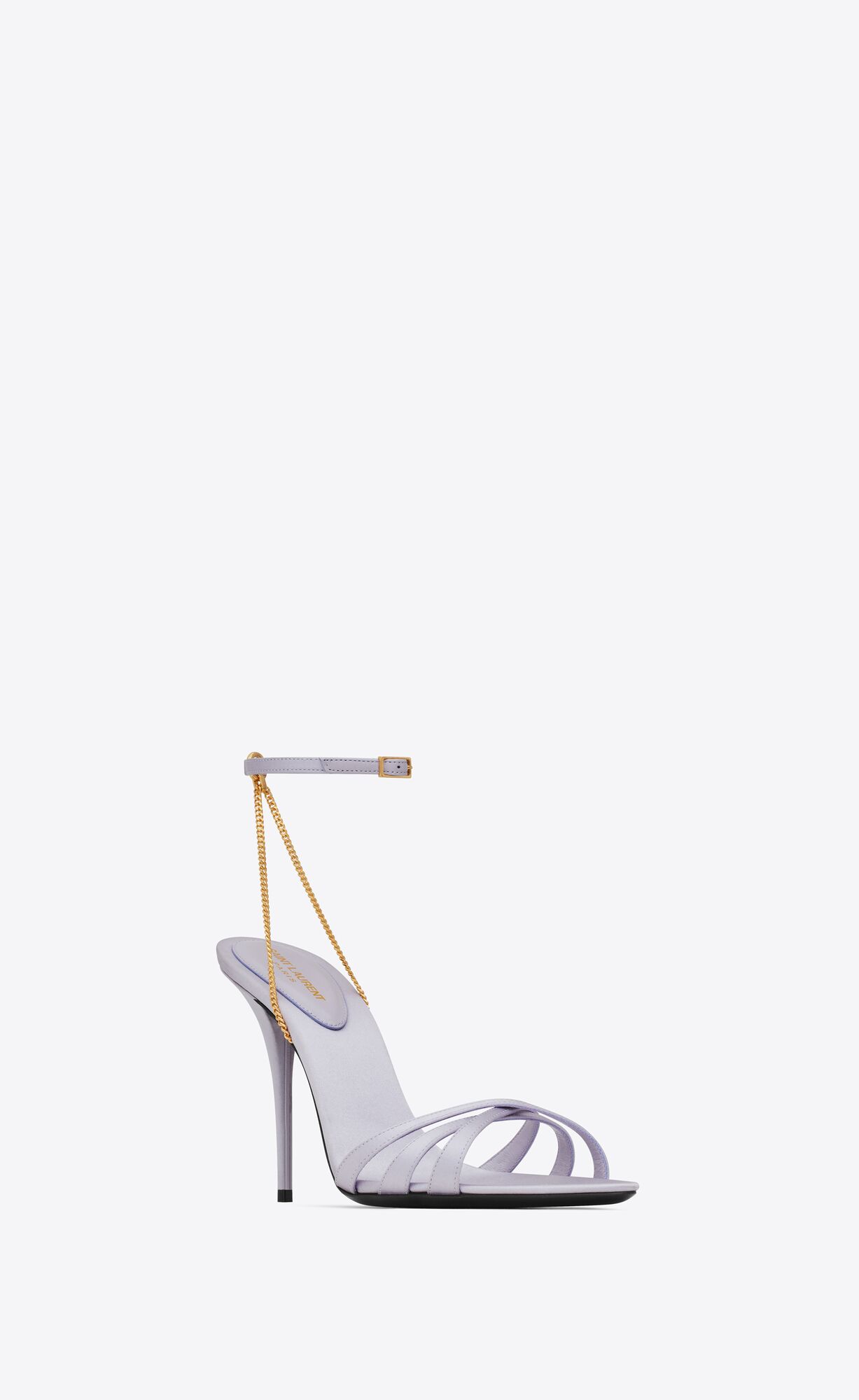 YSL Melody Sandals In Crepe Satin Soft Lila | XDLYH8643