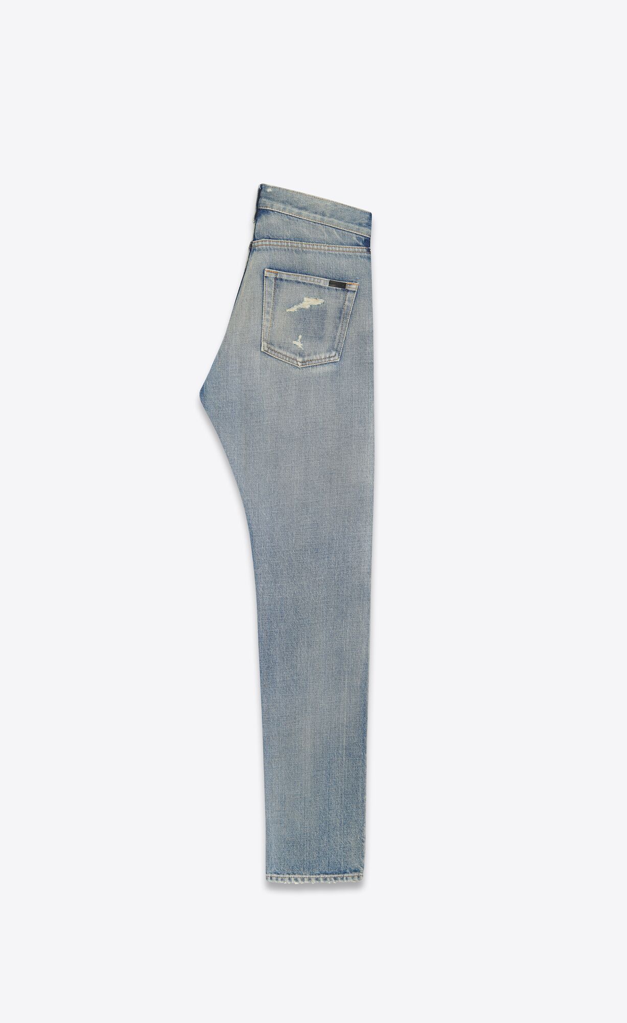 YSL Mid-waist Jeans In Melrose Blue Denim Melrose Blue | XFPOE4596