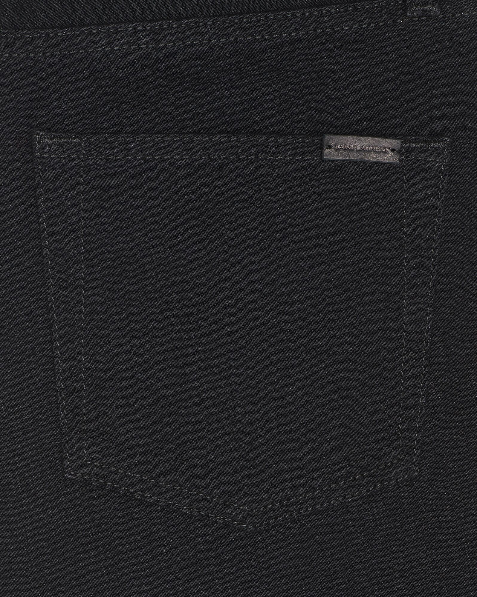 YSL Mid-waist Jeans In Worn Black Denim Worn Black | WBSCP0937