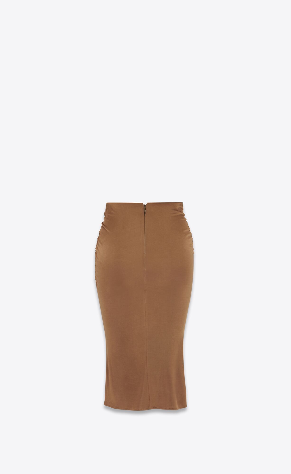 YSL Midi Skirt In Shiny Jersery Terre | OASPG7263