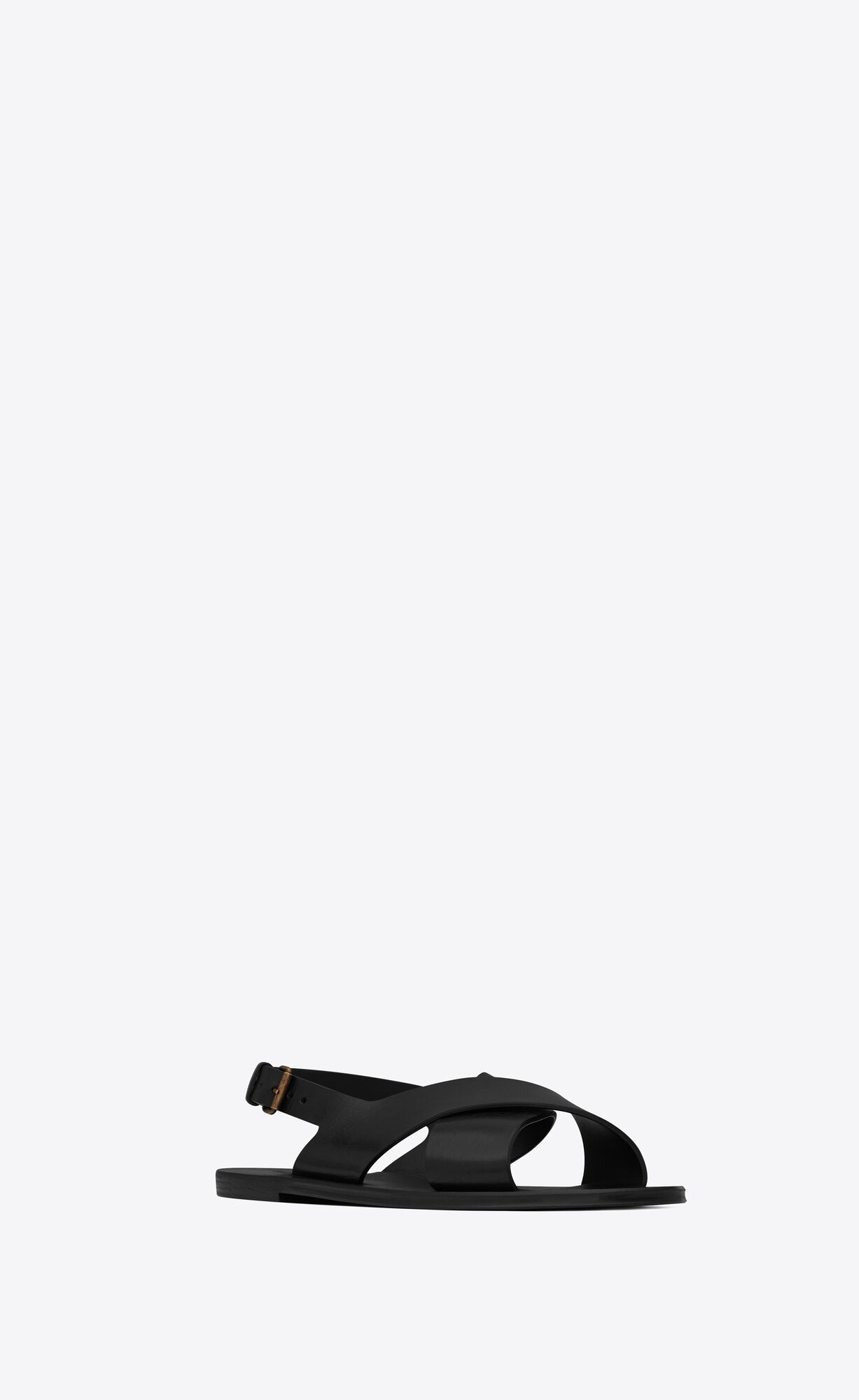 YSL Mojave Sandals In Smooth Leather Black | LGZAO7902