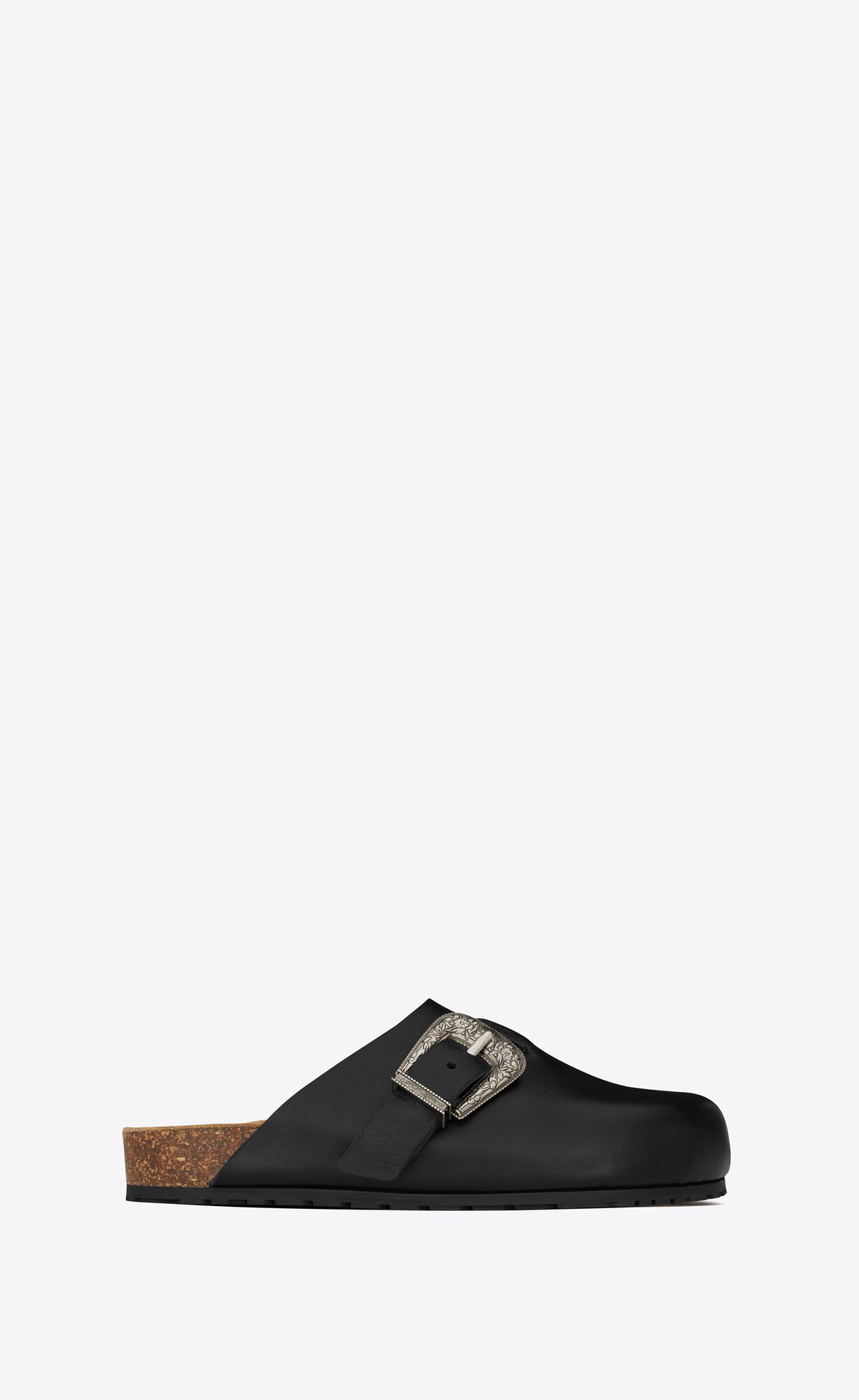 YSL Nichols Clogs In Smooth Leather Black | BSJFI0653