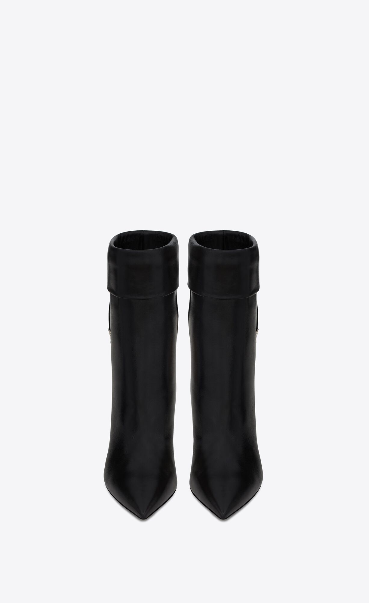 YSL Niki Booties In Smooth Leather Black | BTJHN0657