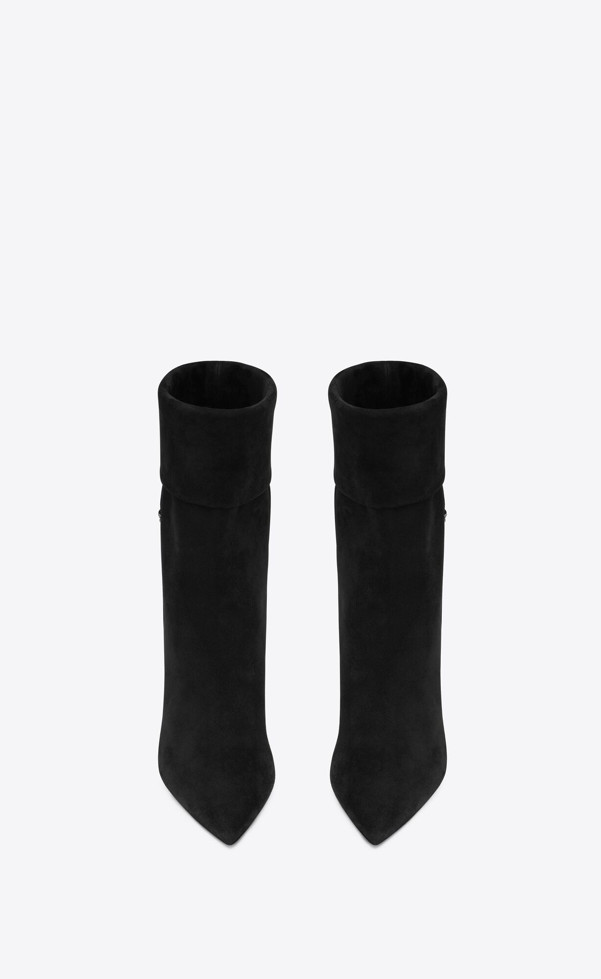 YSL Niki Booties In Suede Noir | WZSYG7318