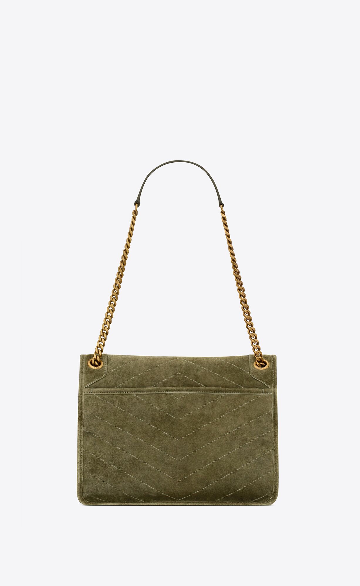 YSL Niki Medium In Suede Loden Green | NBDQC8421