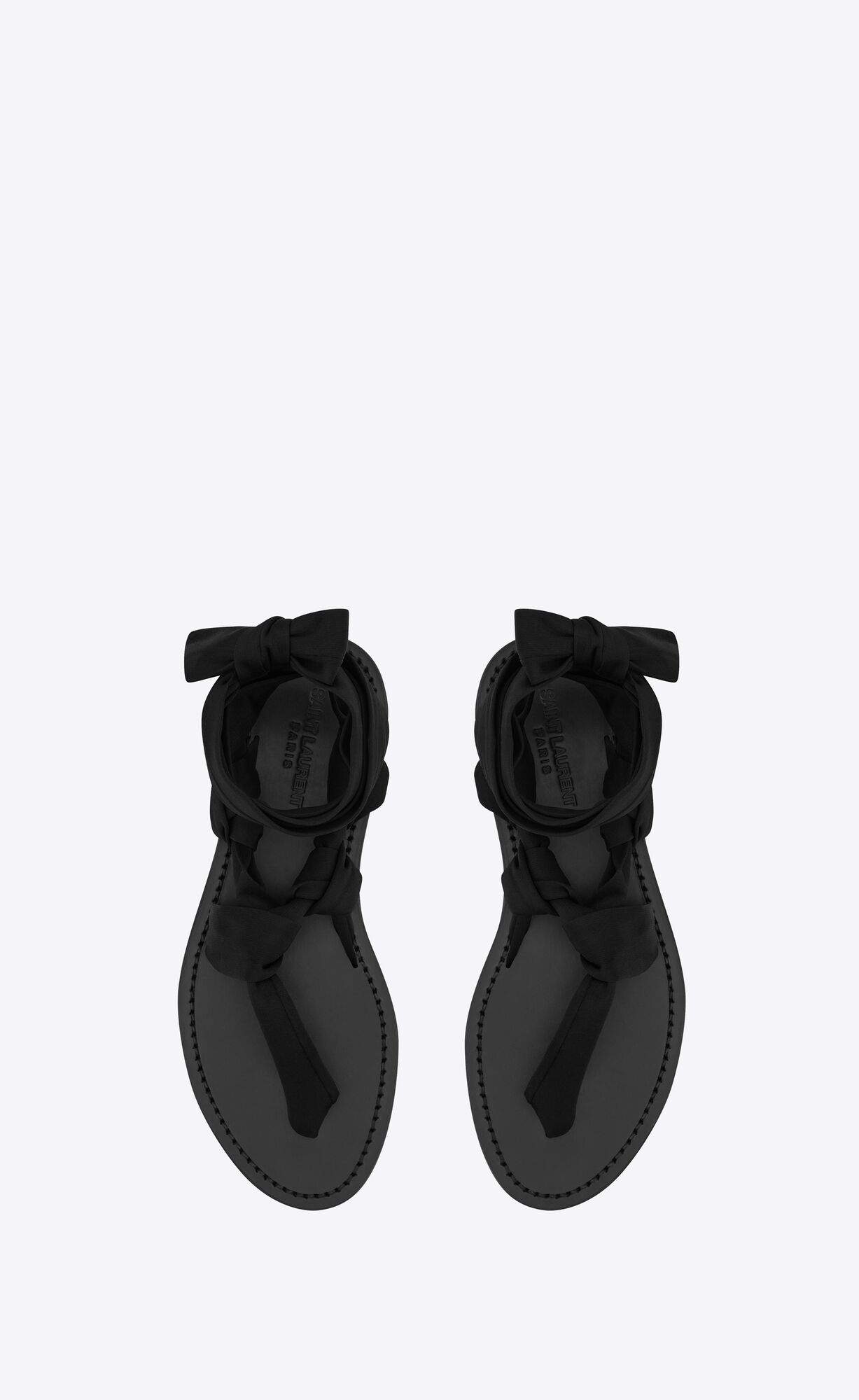 YSL Nolan Sandals In Jersey Black | HSXME9431