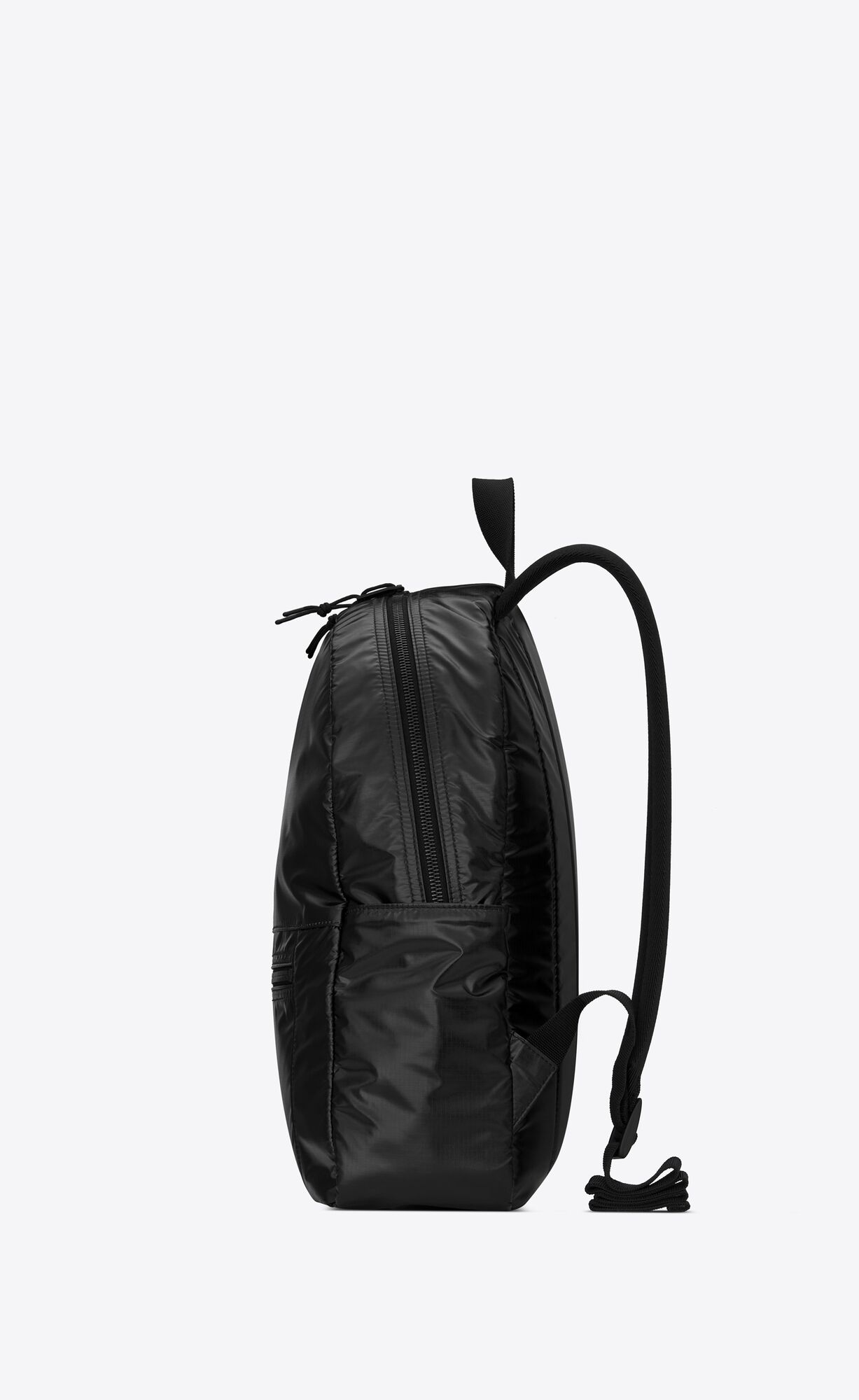 YSL Nuxx Backpack In Nylon Silver Black | ZOXND7948