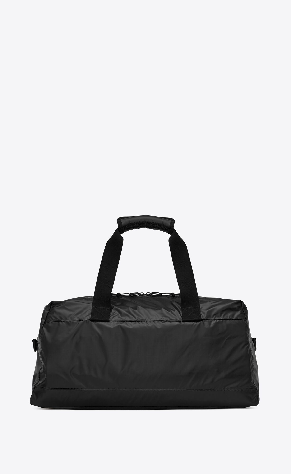 YSL Nuxx Duffle In Nylon Black And Platinum | BASOV7315