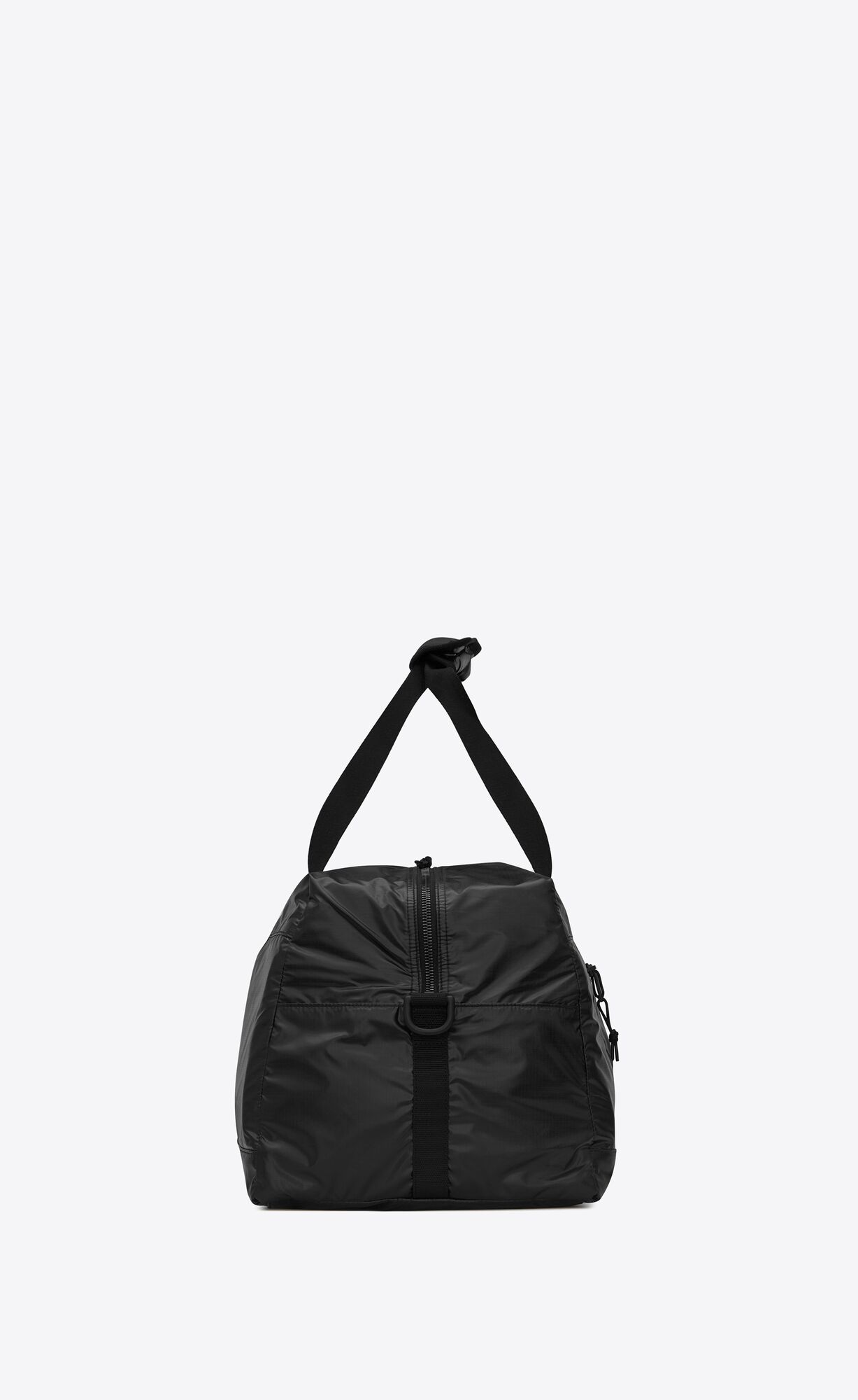 YSL Nuxx Duffle In Nylon Black And Platinum | BASOV7315