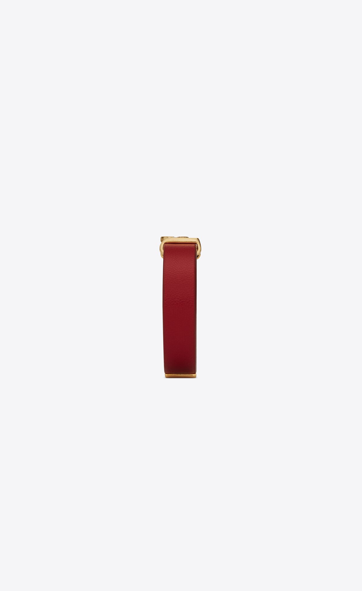 YSL Opyum Bracelet In Leather And Metal Rouge Eros | PLFRN9472