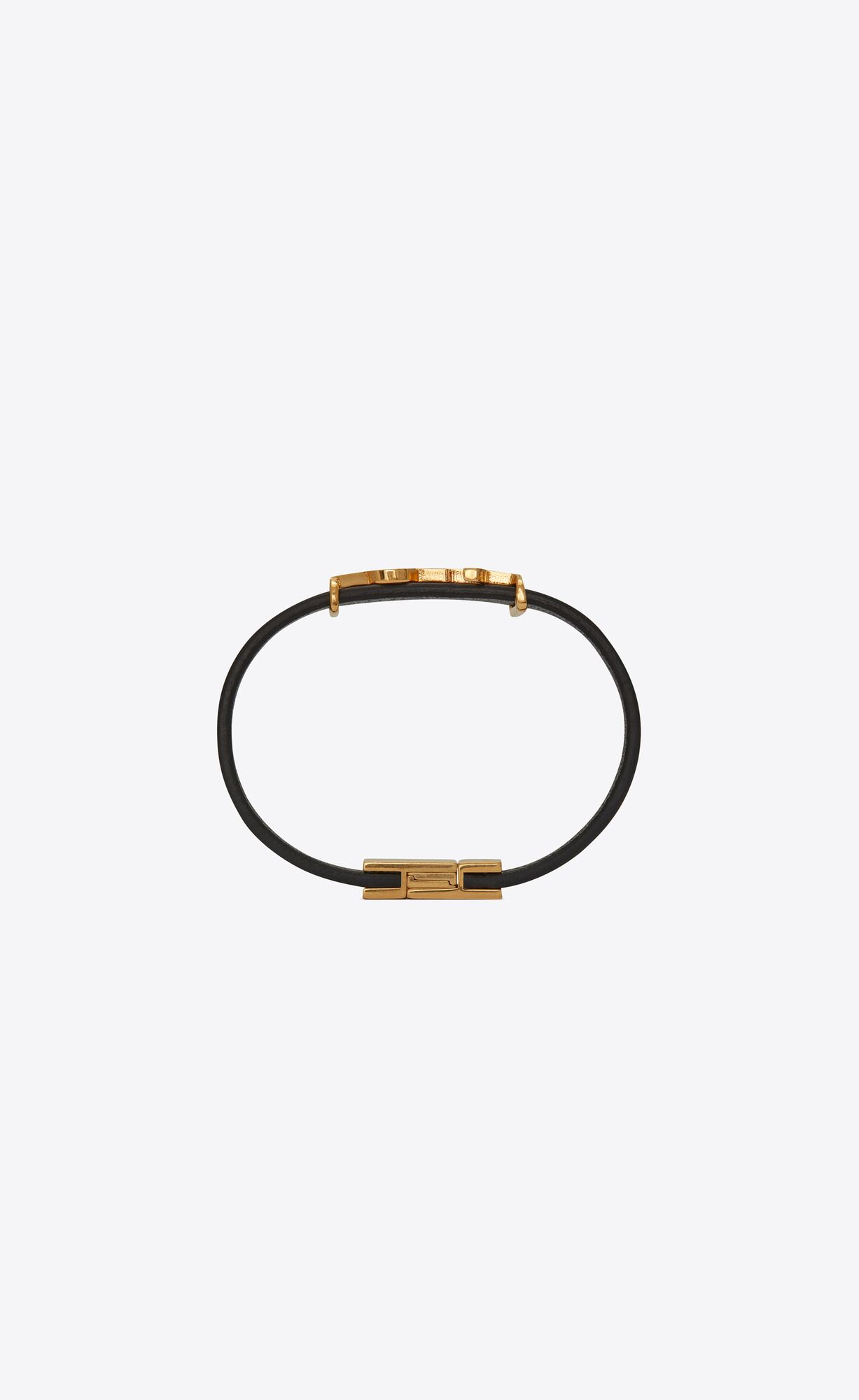 YSL Opyum Bracelet In Leather Black | ILOBT3495