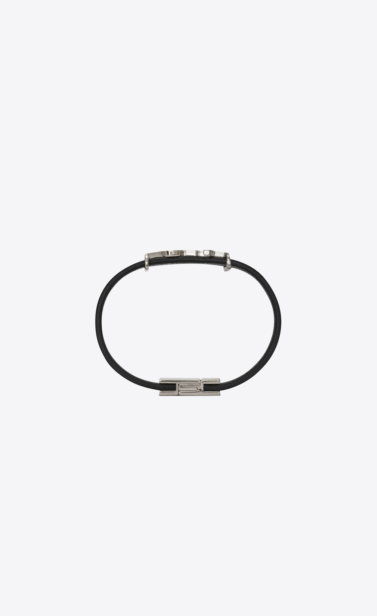 YSL Opyum Bracelet In Leather Black | PWCSU6239