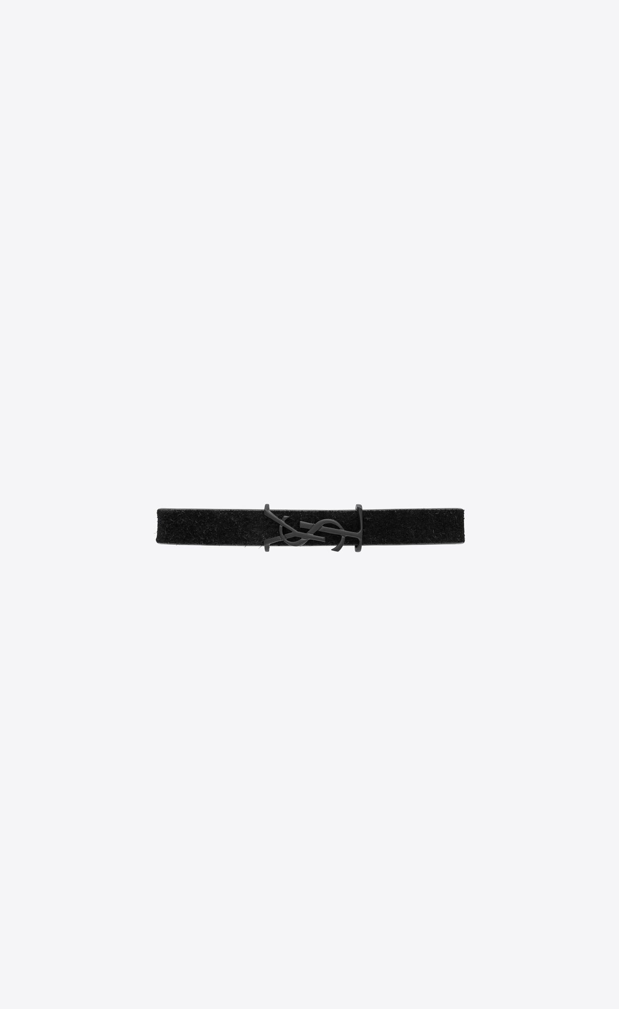 YSL Opyum Bracelet In Suede And Metal Black | WDFHA1654