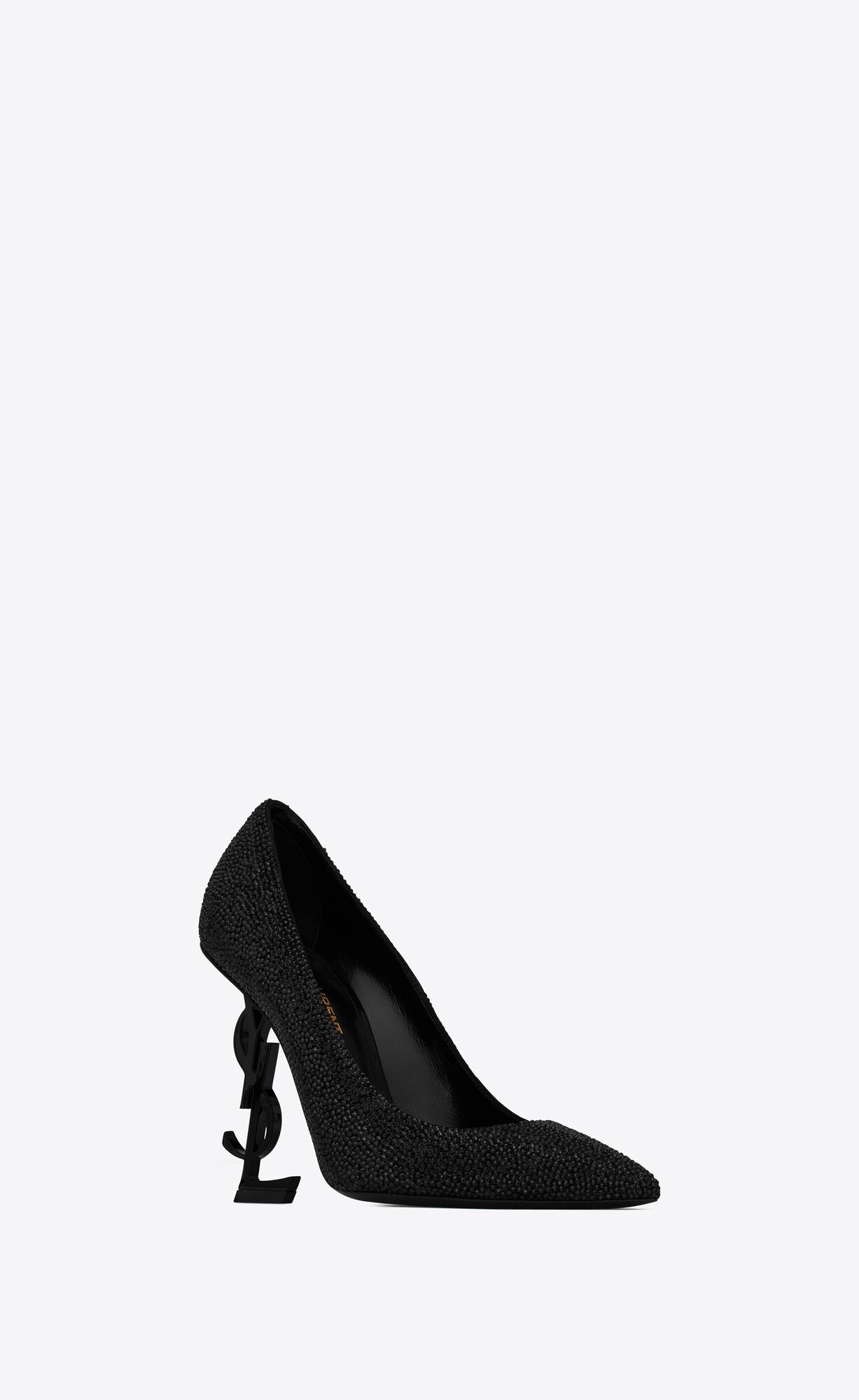 YSL Opyum Pumps In Suede And Rhinestones Noir | NVWAC5948