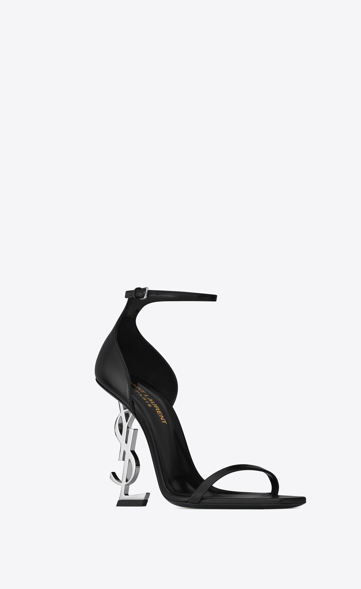 YSL Opyum Sandals In Smooth Leather Black | DMYPH2736