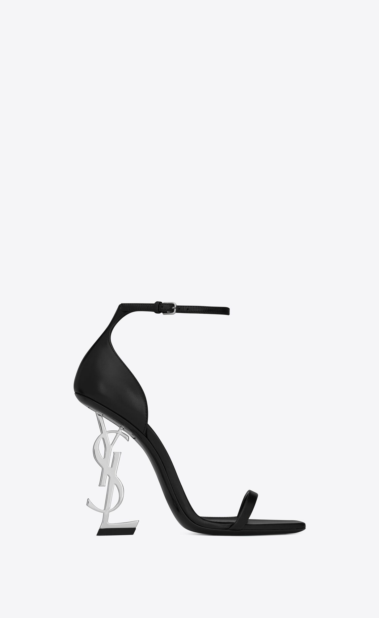 YSL Opyum Sandals In Smooth Leather Black | DMYPH2736