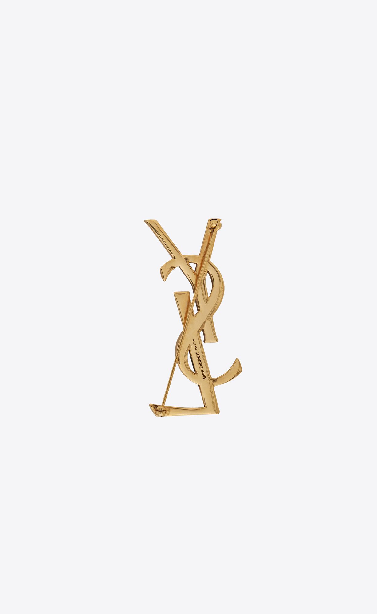 YSL Opyum Snake Brooch In Metal Aged Brass Gold | UAWVM1738